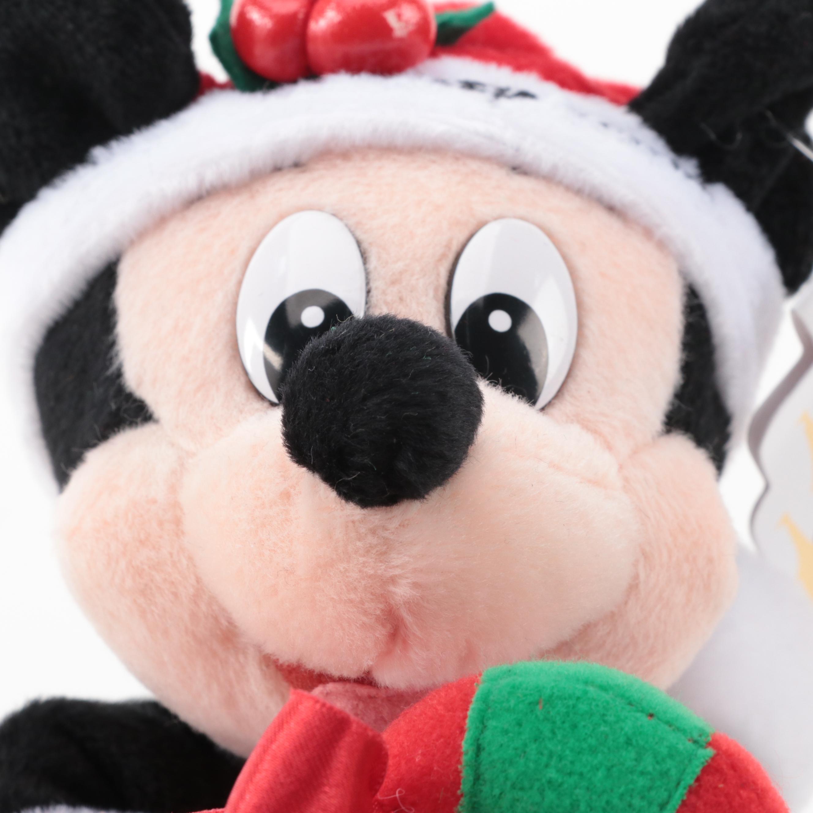 Disney Store Character Stuffed Toys Including Holiday Themed and Others