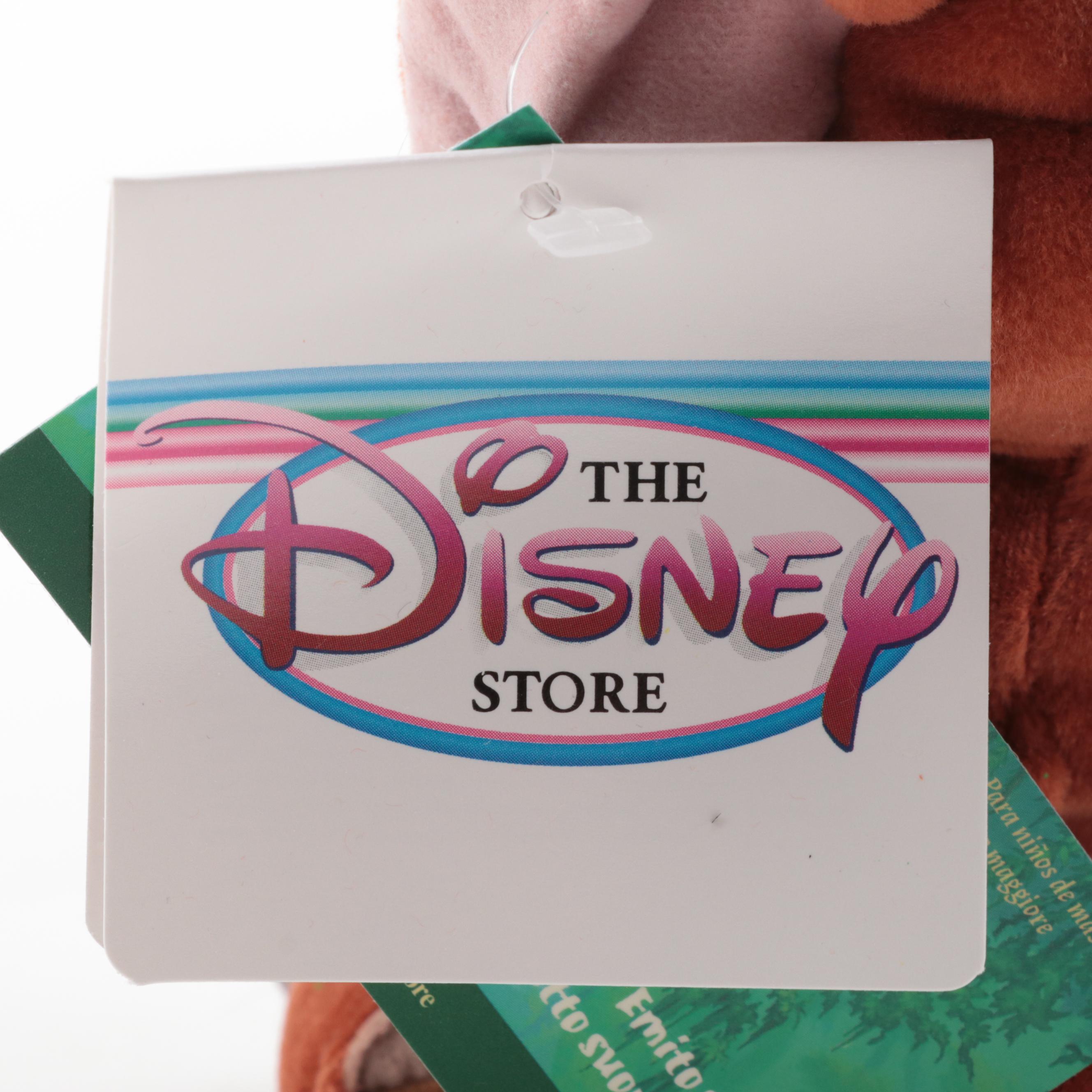 Disney Store Character Stuffed Toys Including Holiday Themed and Others