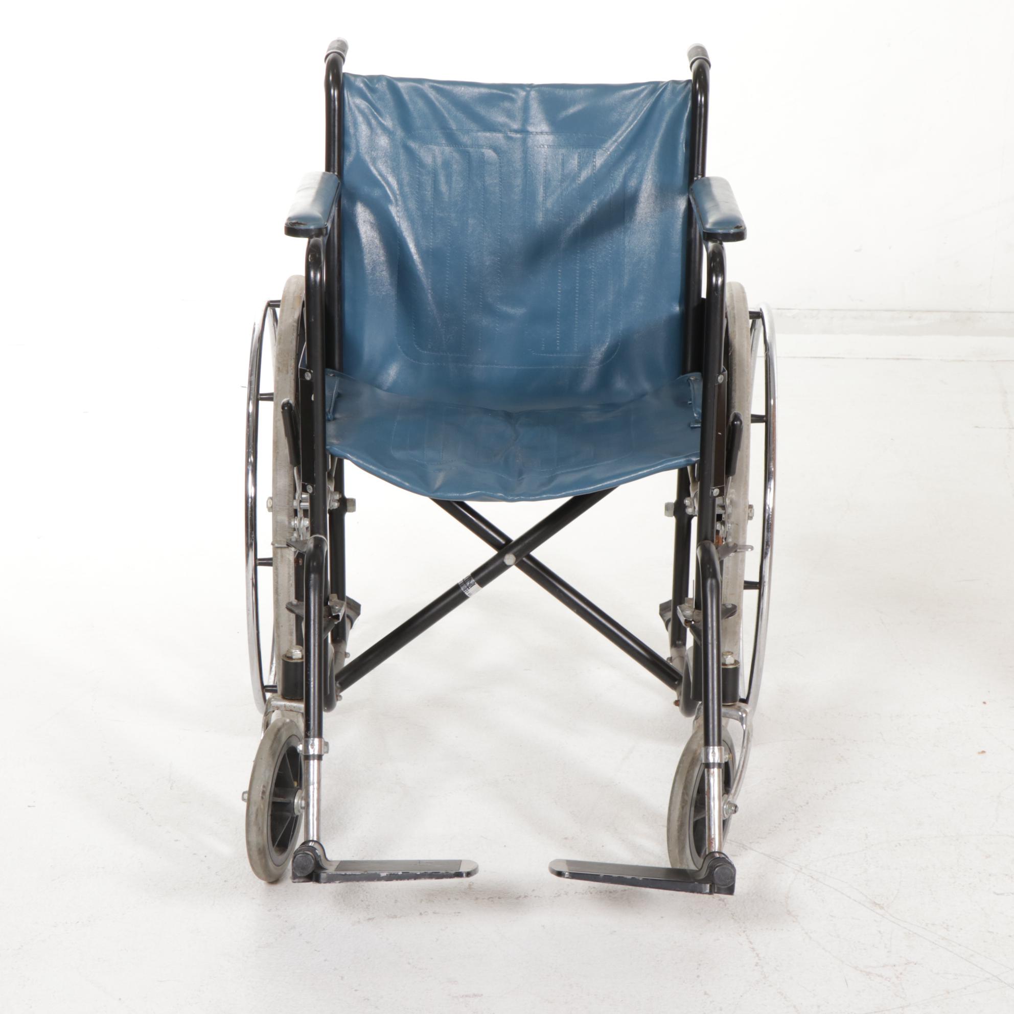 Omni Healthcare Folding Wheelchair, Late 20th Century
