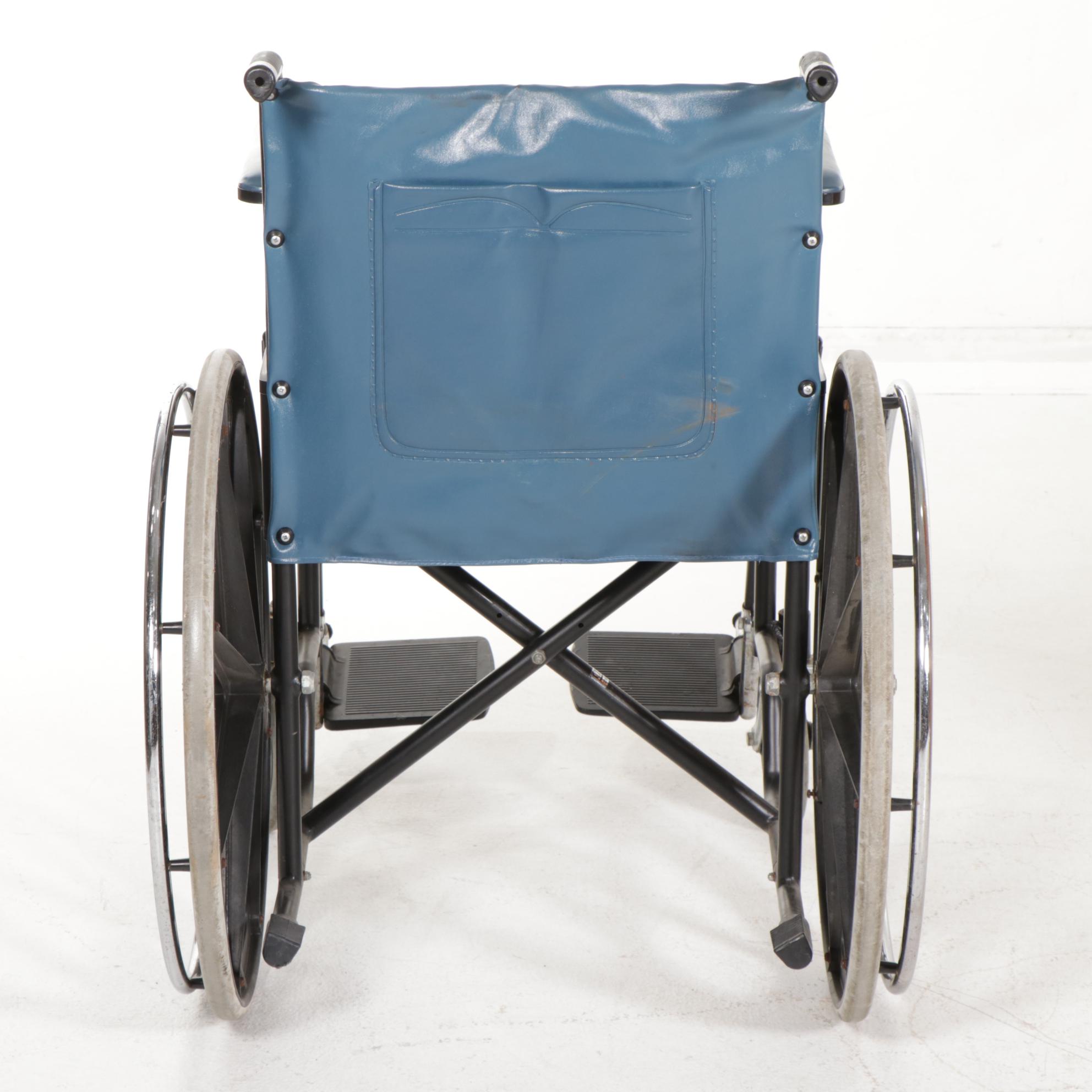 Omni Healthcare Folding Wheelchair, Late 20th Century