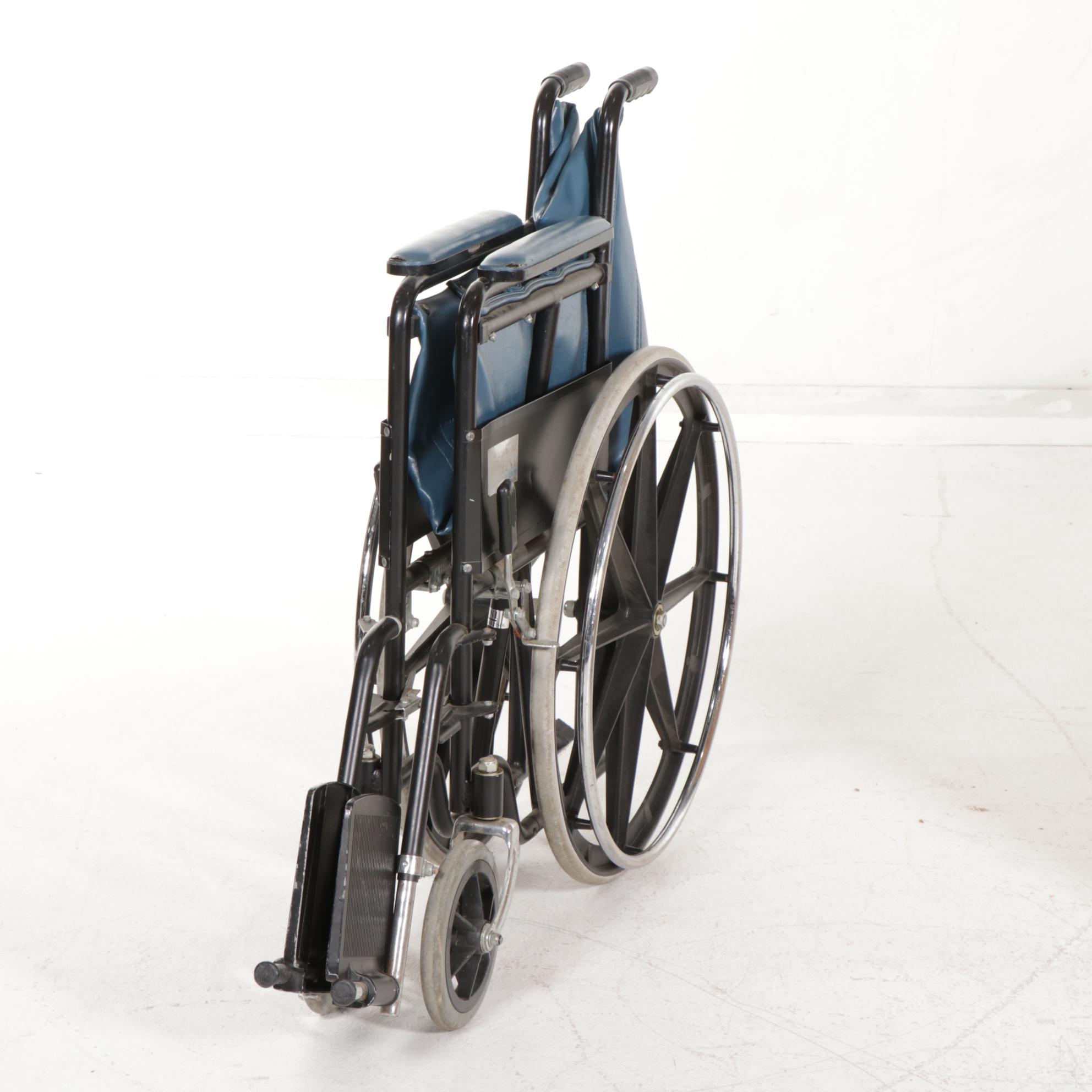Omni Healthcare Folding Wheelchair, Late 20th Century