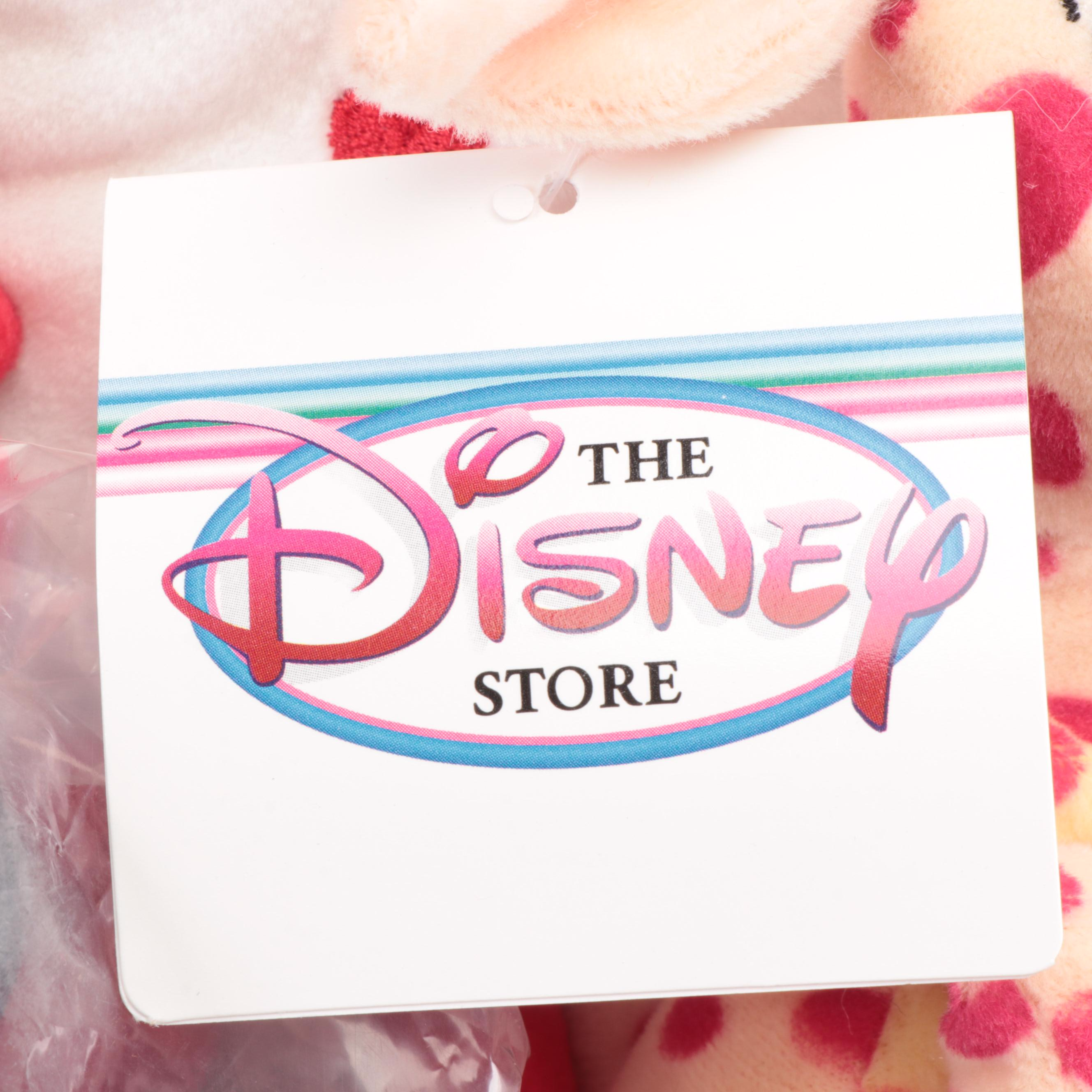 Disney Stuffed Toys Including Winnie-the-Pooh, Mickey Mouse and Others