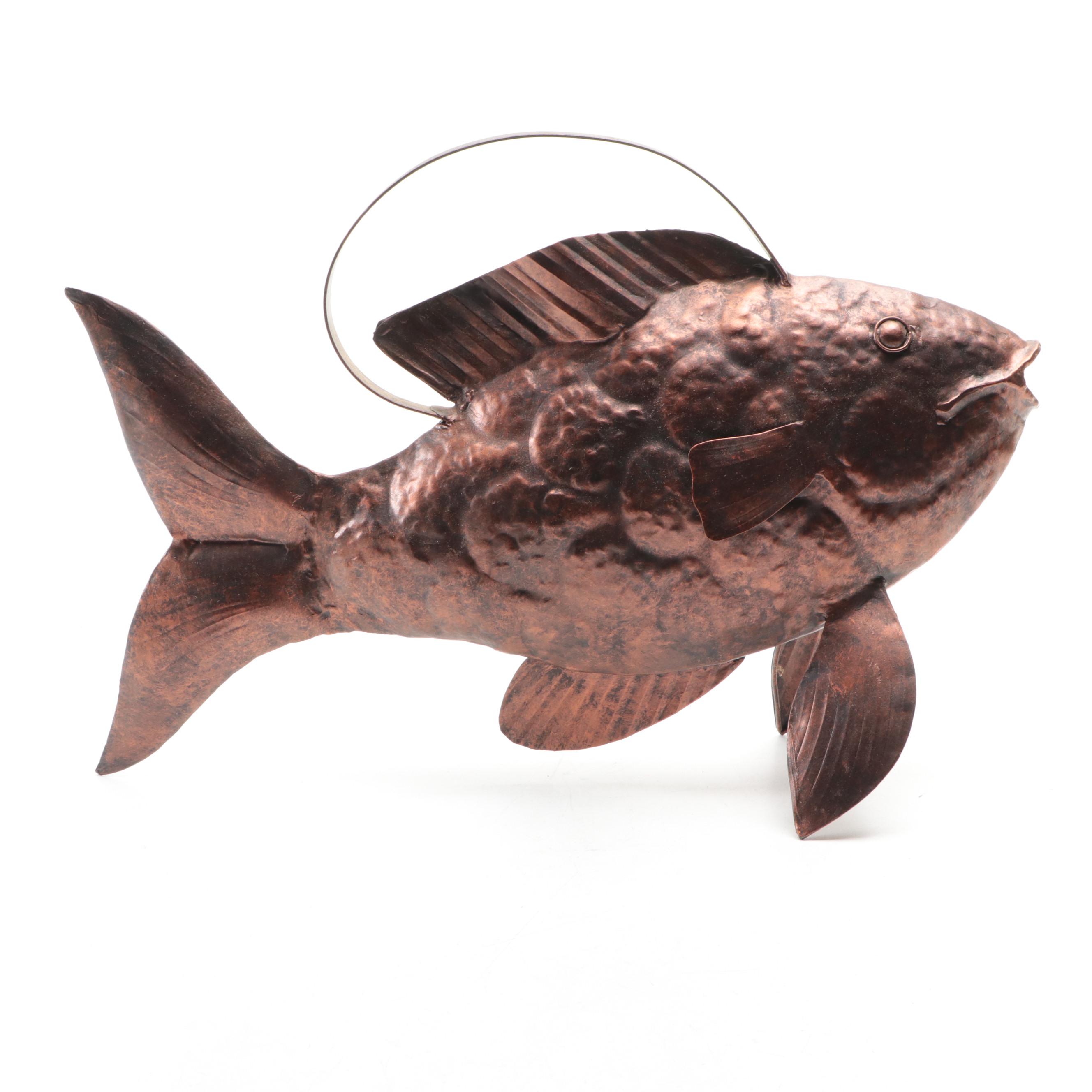 Copper Fish Watering Can