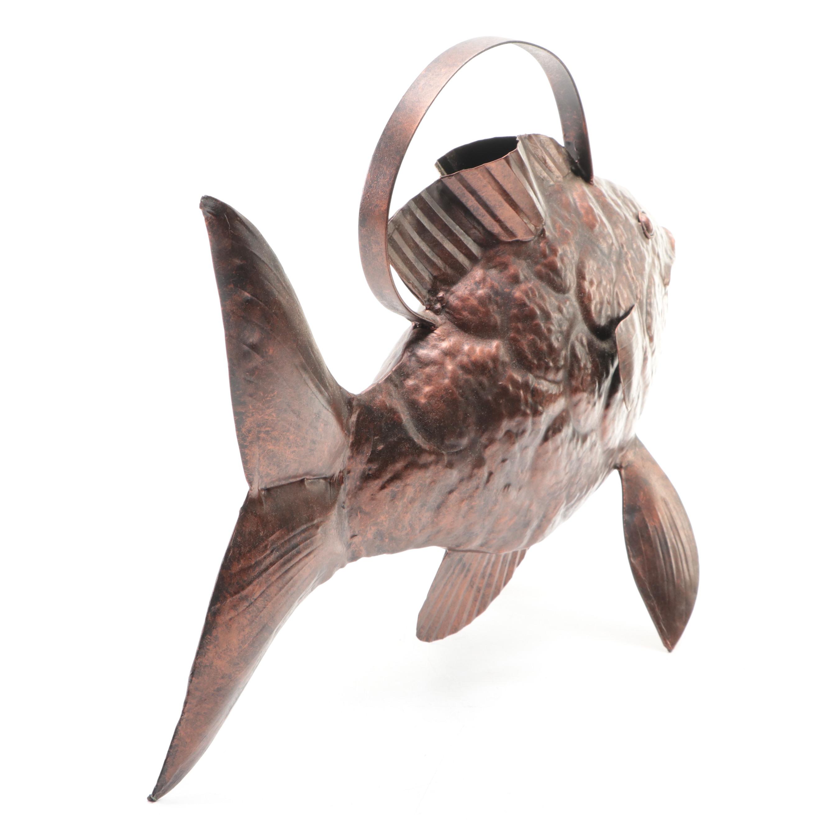 Copper Fish Watering Can