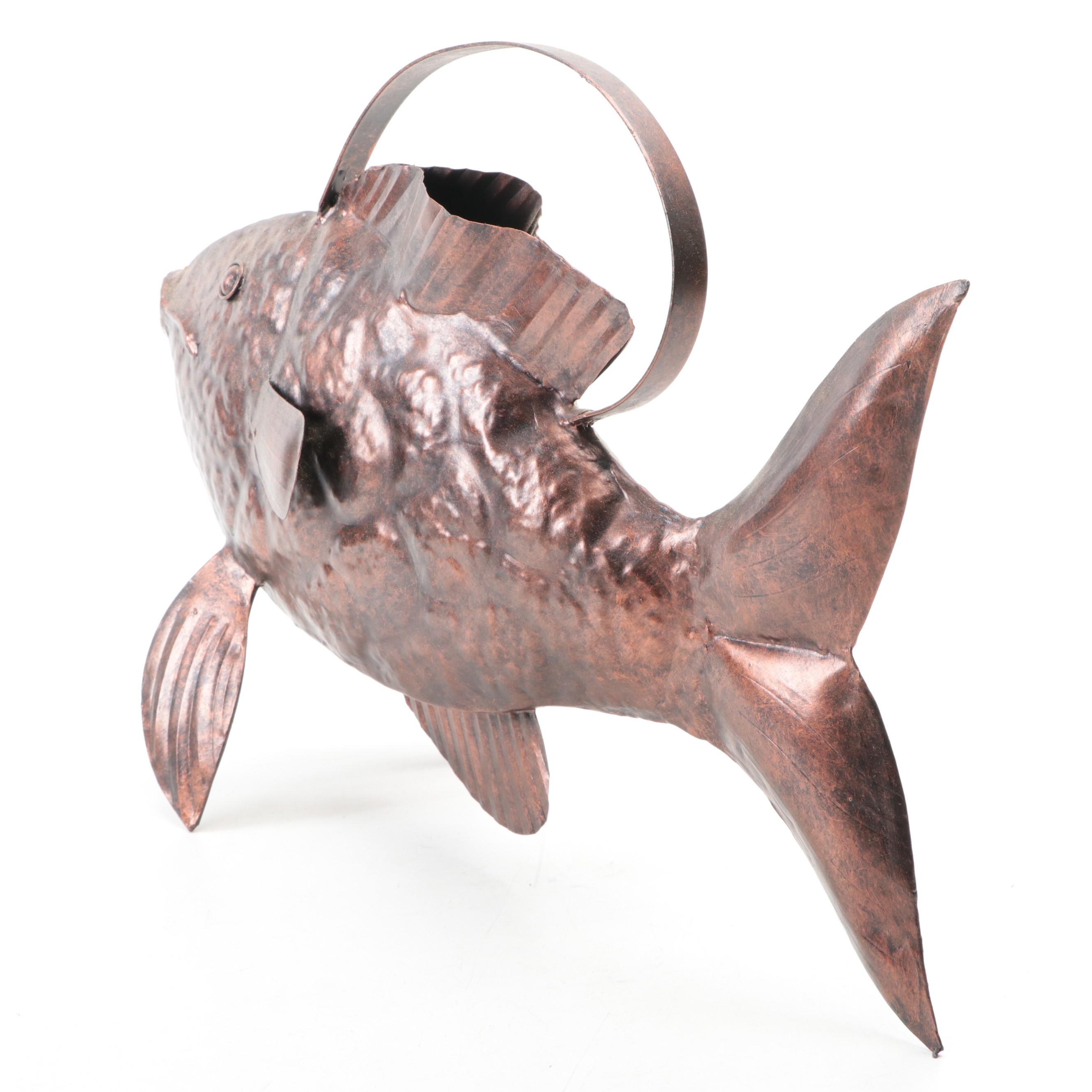 Copper Fish Watering Can