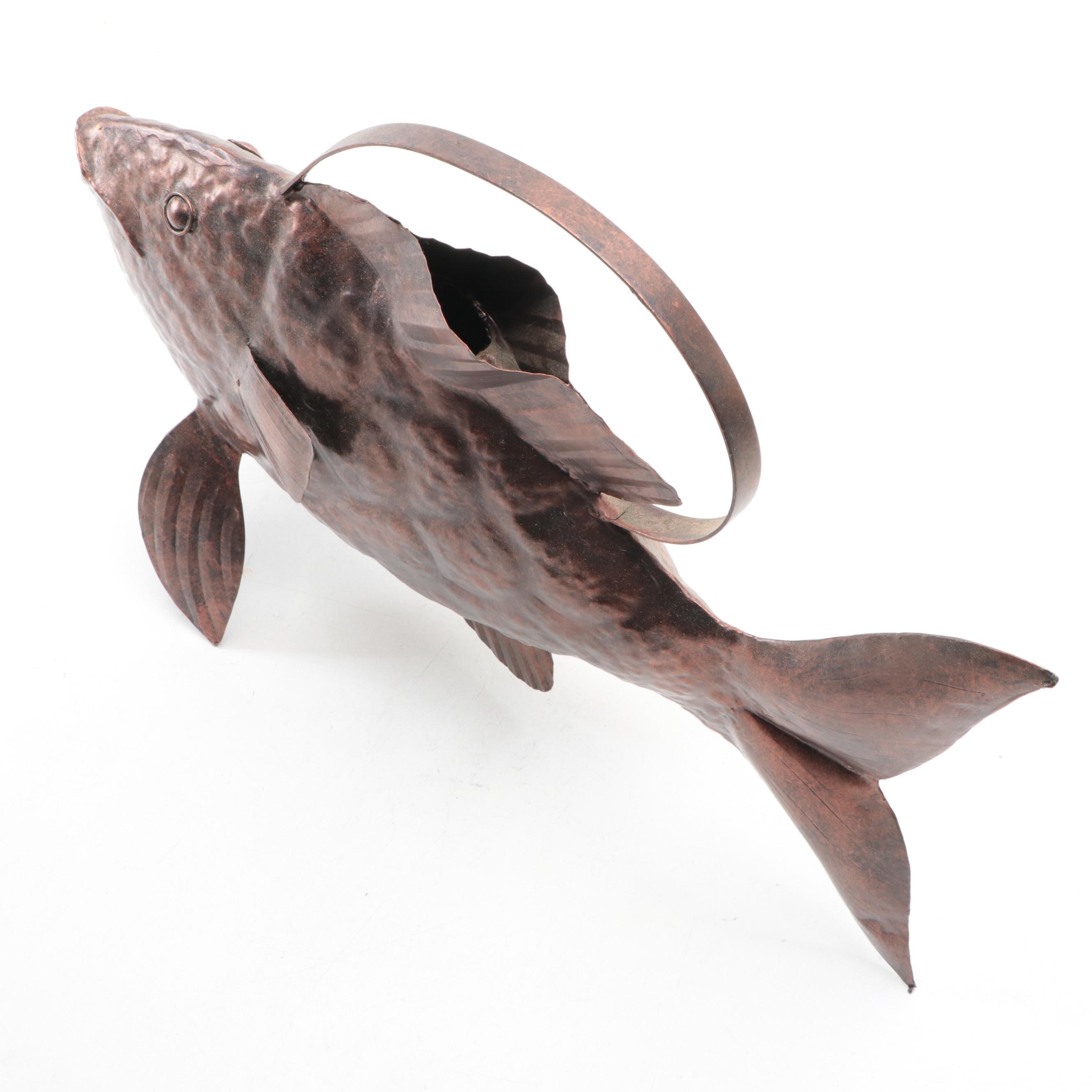 Copper Fish Watering Can