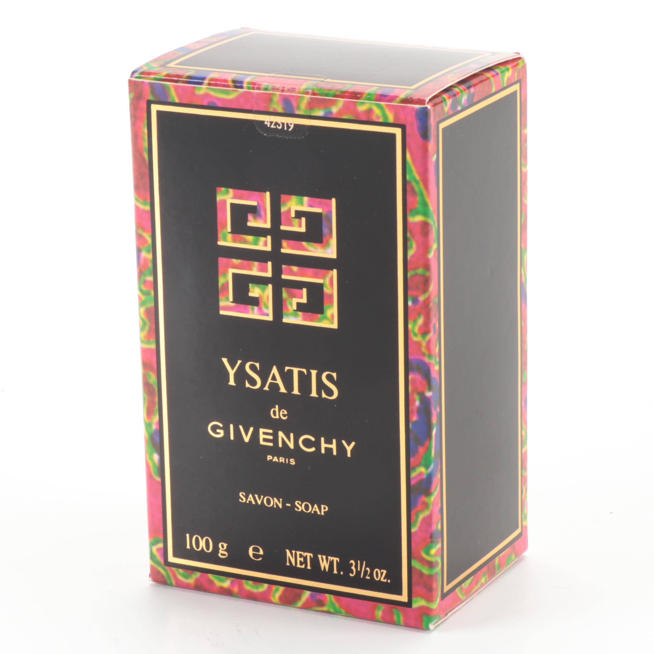 Givenchy Ysatis Perfumed Exfoliating Gel, Soap and Eau de Toilette Sample Bottle