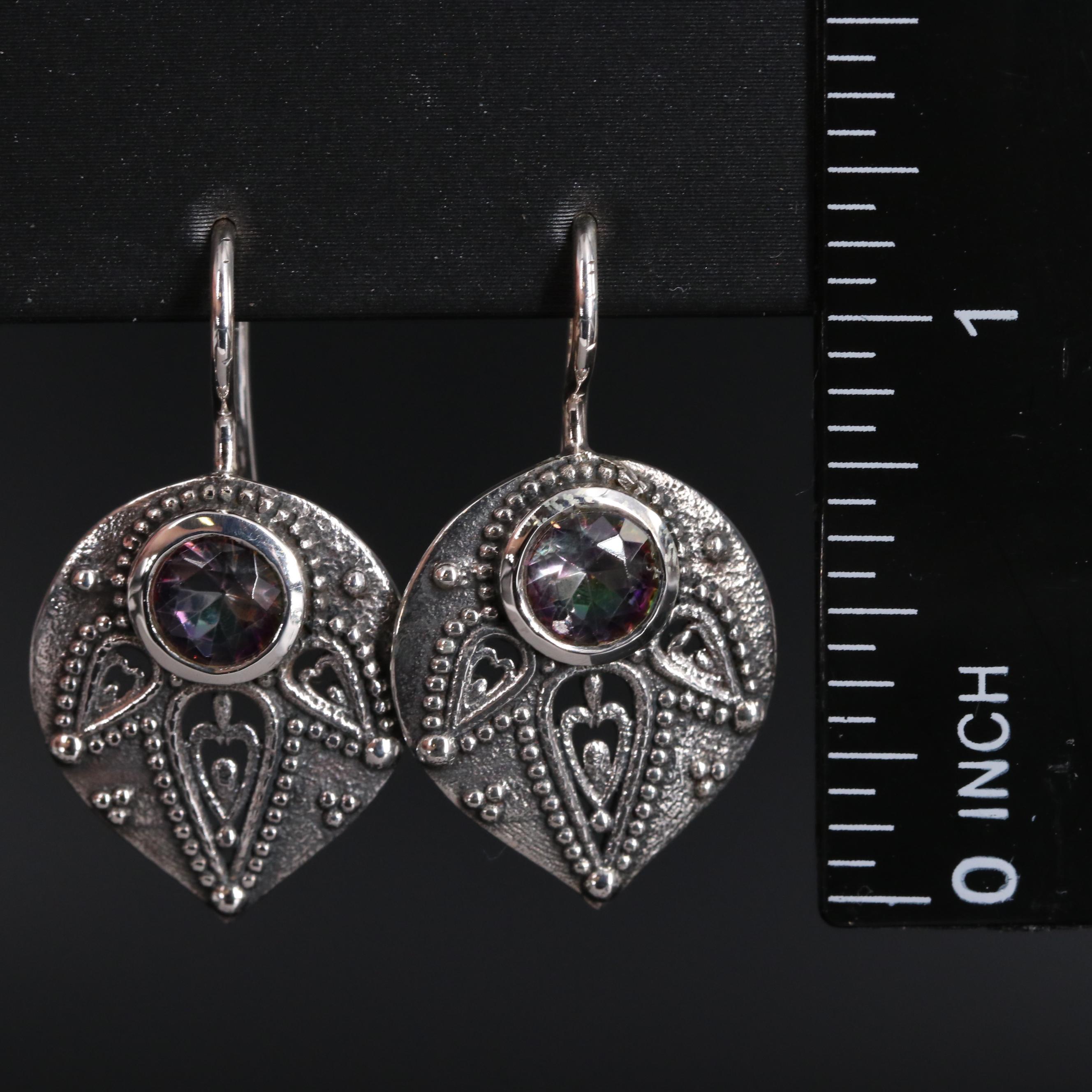 Sterling Silver Earring Collection Including Gemstones