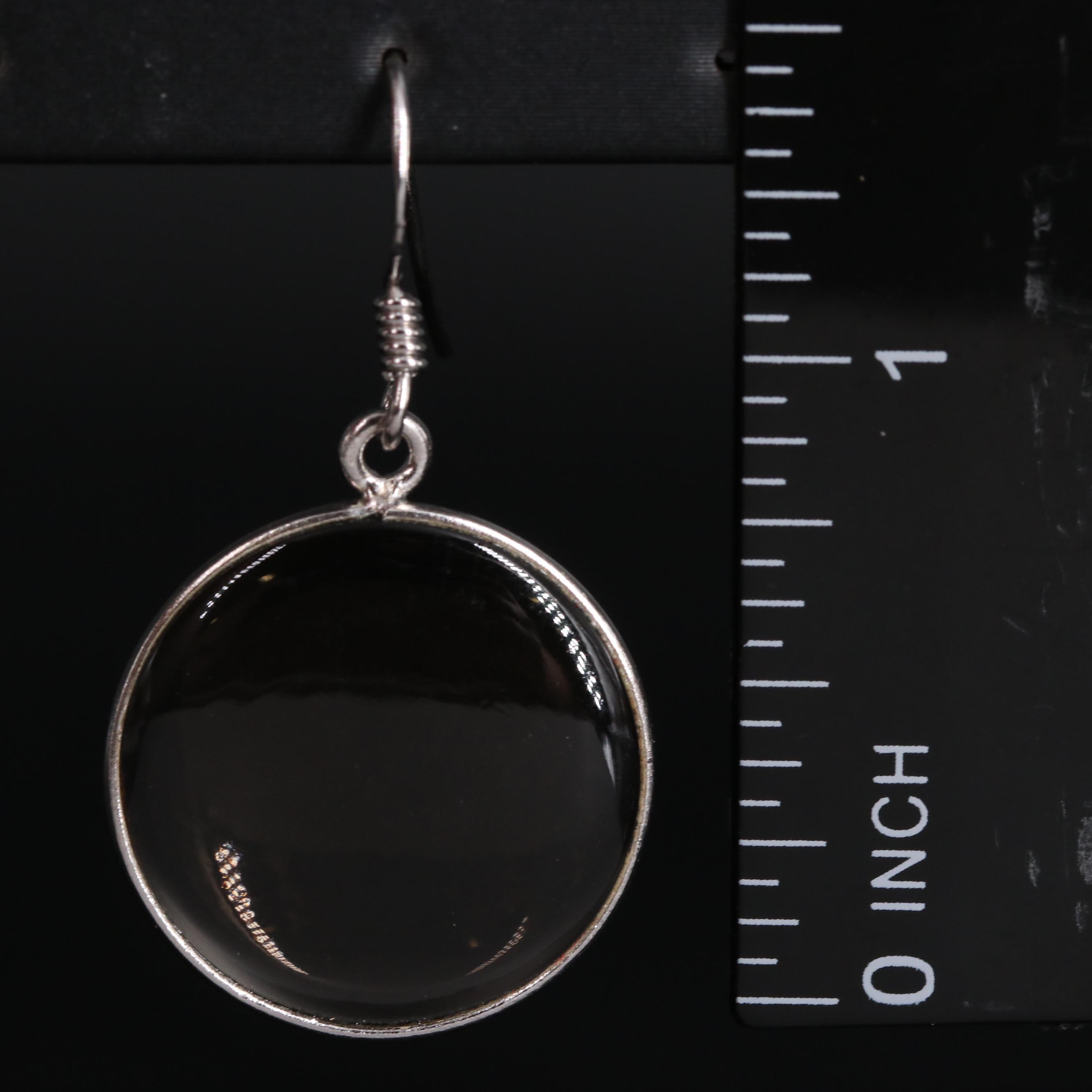 Assortment of Sterling Silver Earrings Including Smoky Quartz