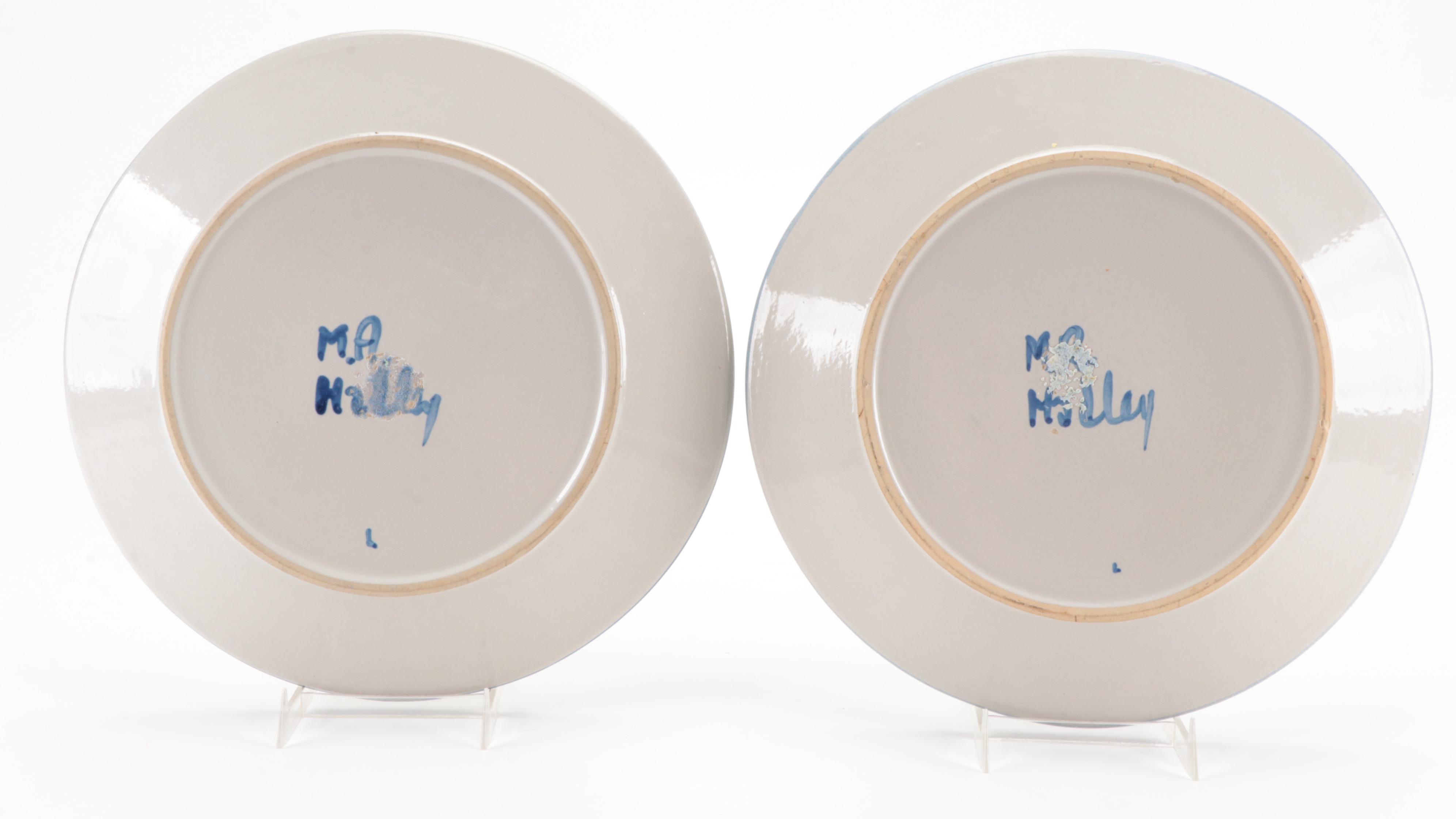 M.A. Hadley "Country Scene Blue" Stoneware Dinnerware