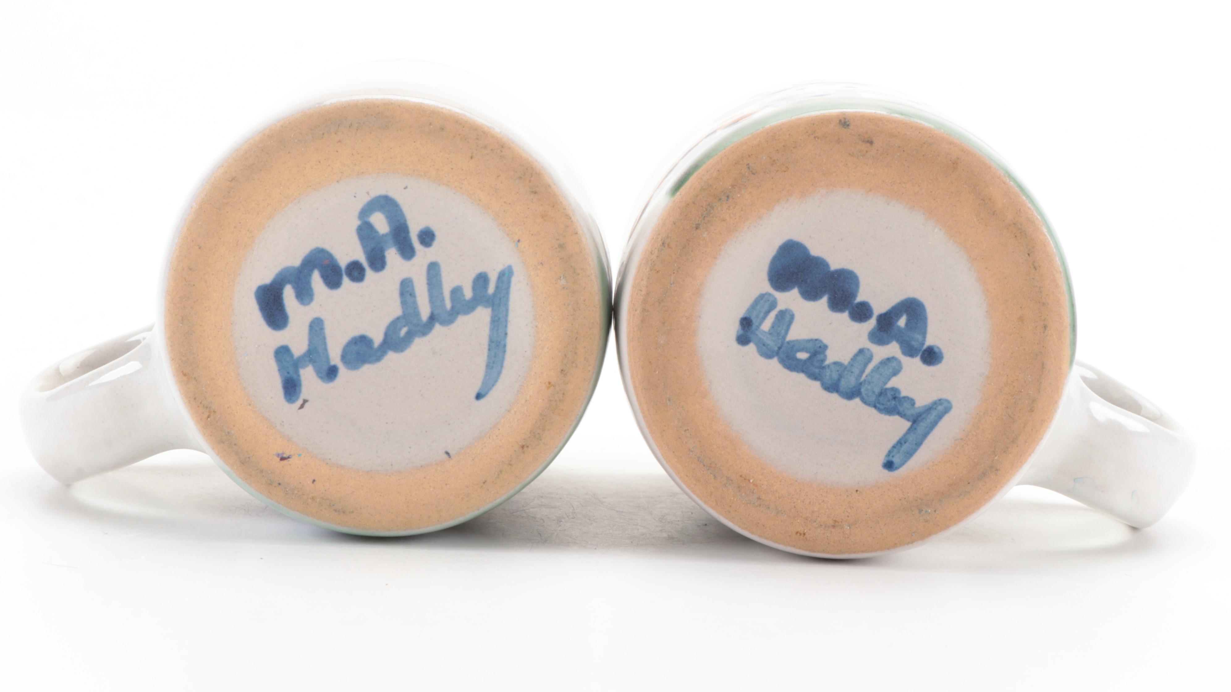 M.A. Hadley "Country Scene Blue" Stoneware Dinnerware