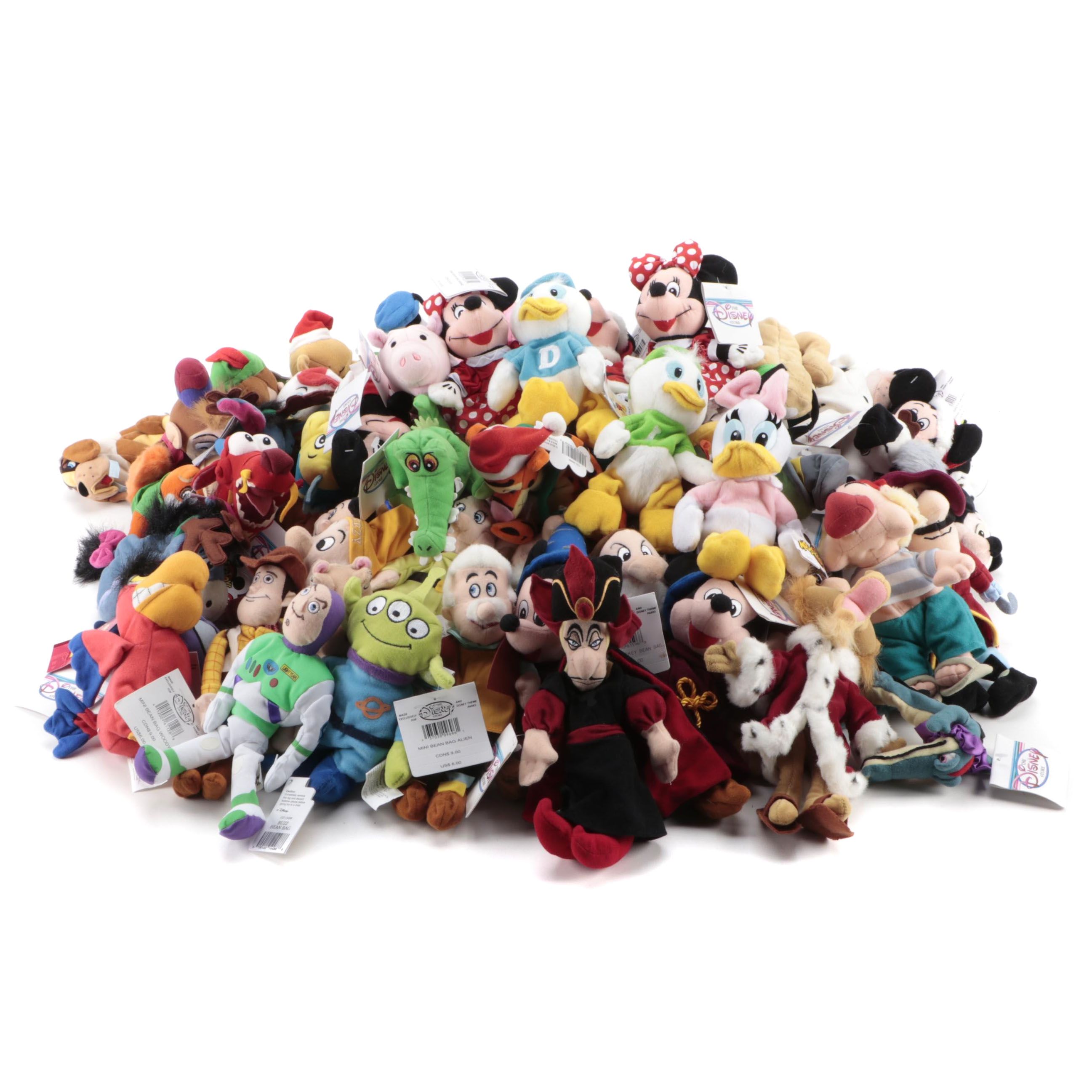 The Disney Store Stuffed Toys Including Mickey Mouse, Buzz Lightyear, More