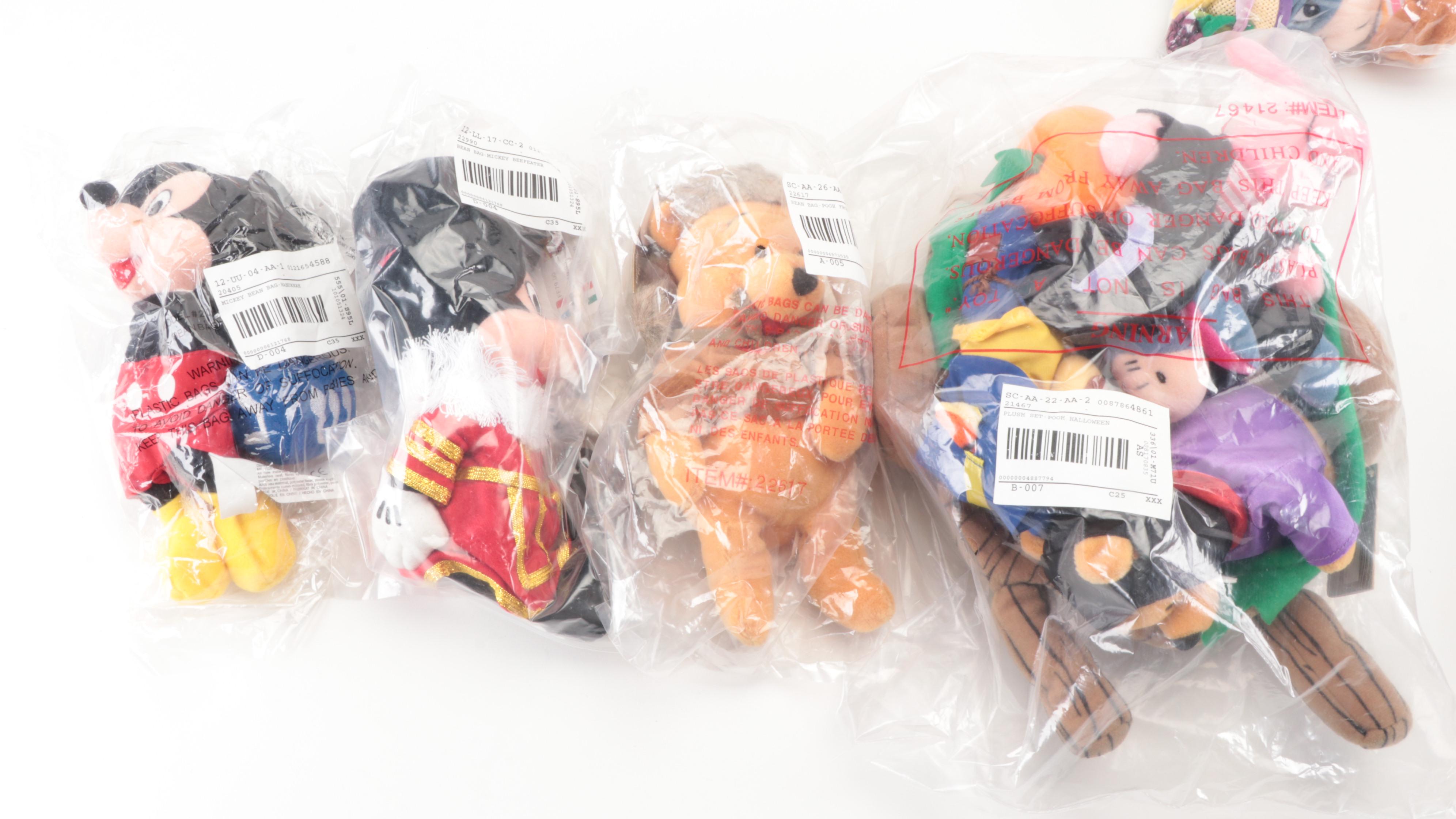 The Disney Store Stuffed Toys Including Mickey Mouse and More