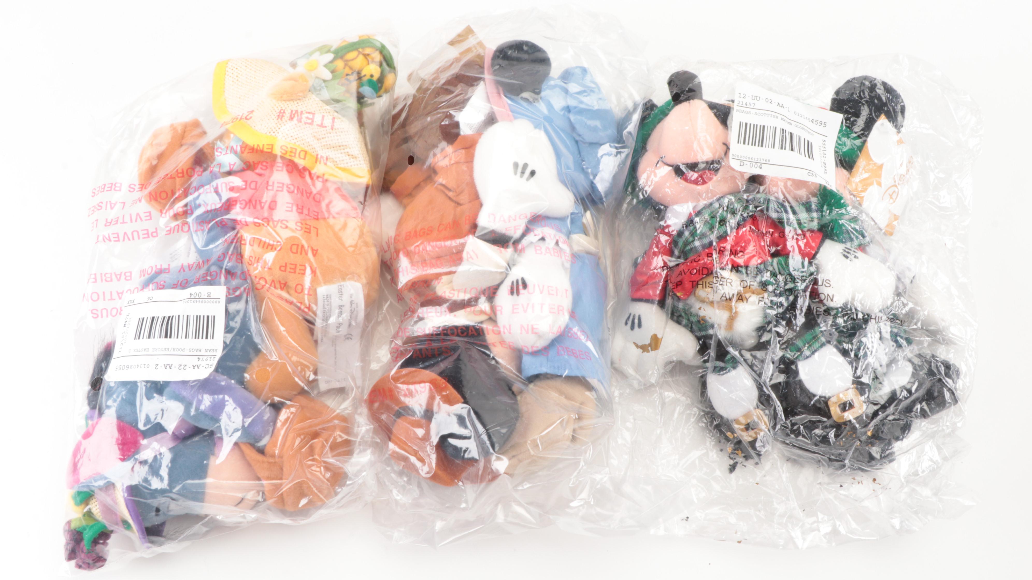 The Disney Store Stuffed Toys Including Mickey Mouse and More