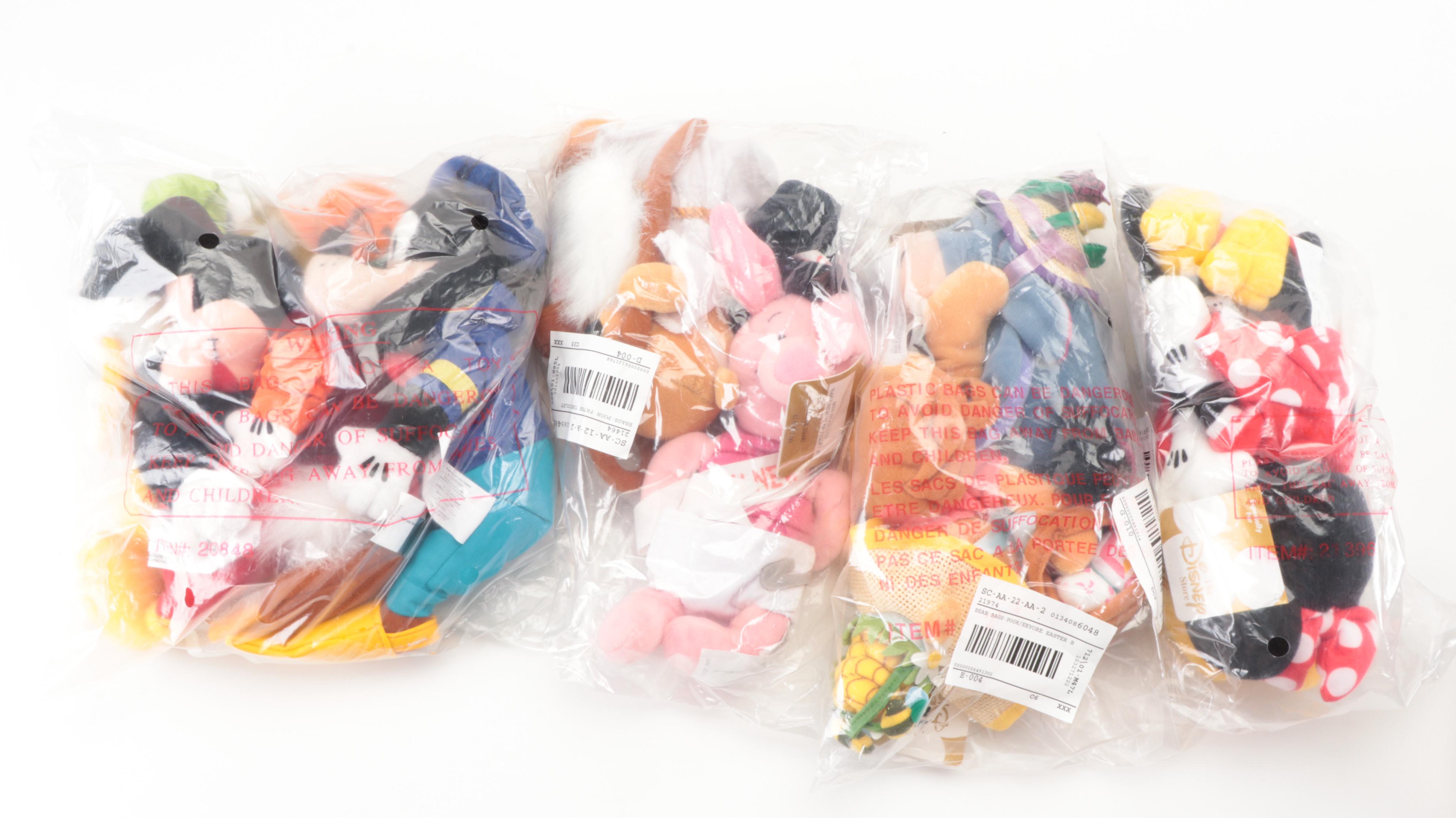 The Disney Store Stuffed Toys Including Mickey Mouse and More