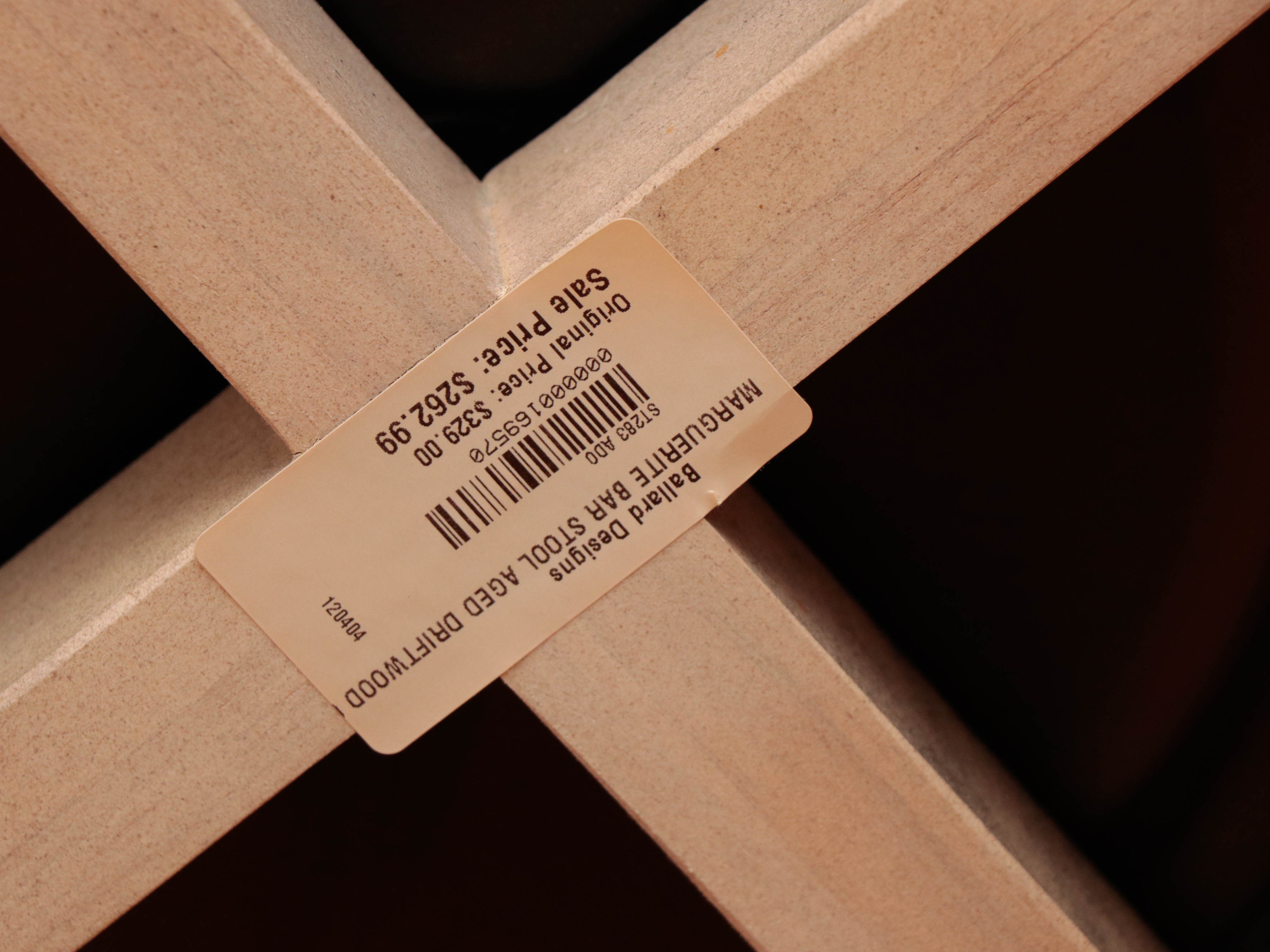 Four Ballard Designs "Marguerite" Hardwood and Patinated Metal Swivel Bar Stools