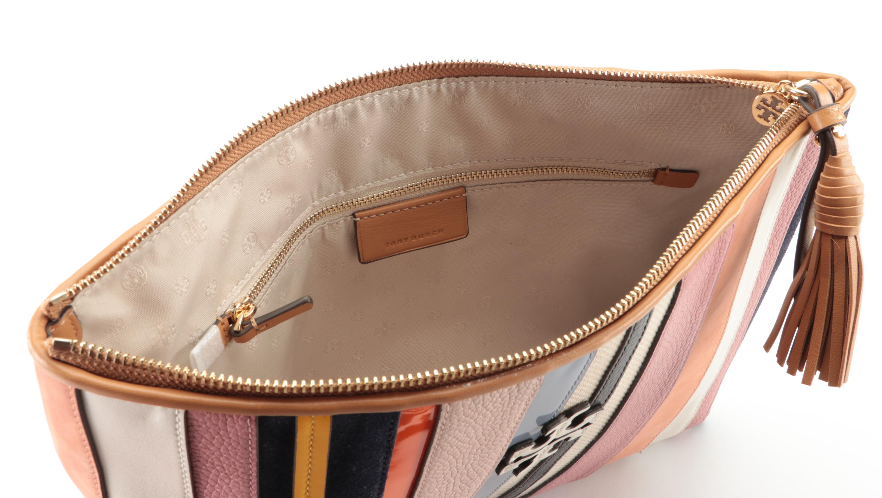 Tory Burch Mixed Leather Web Pouch and Kate Spade Padded Laptop Sleeve