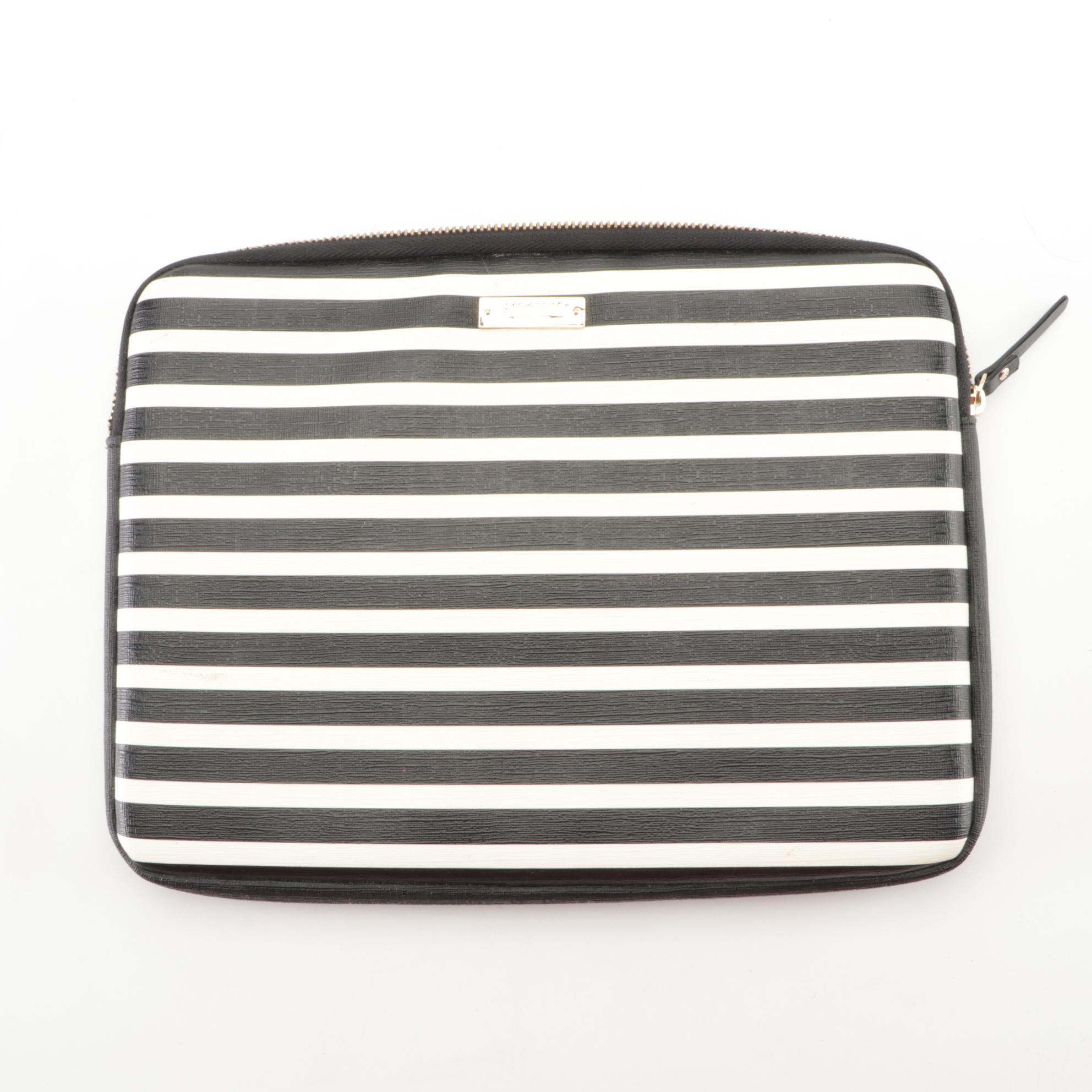 Tory Burch Mixed Leather Web Pouch and Kate Spade Padded Laptop Sleeve