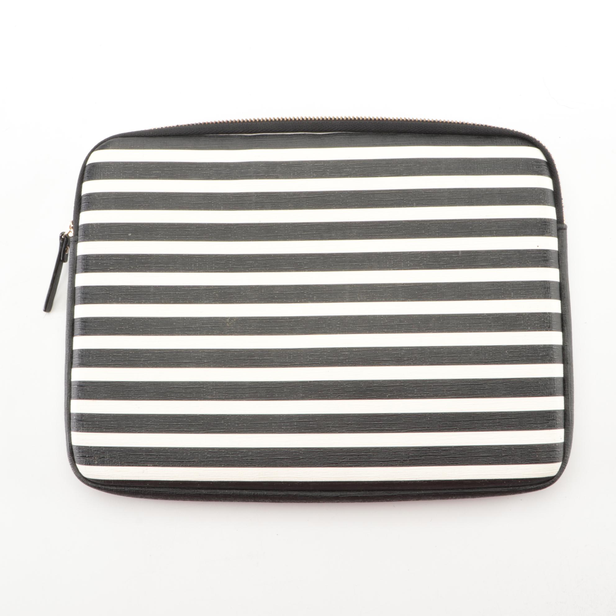 Tory Burch Mixed Leather Web Pouch and Kate Spade Padded Laptop Sleeve