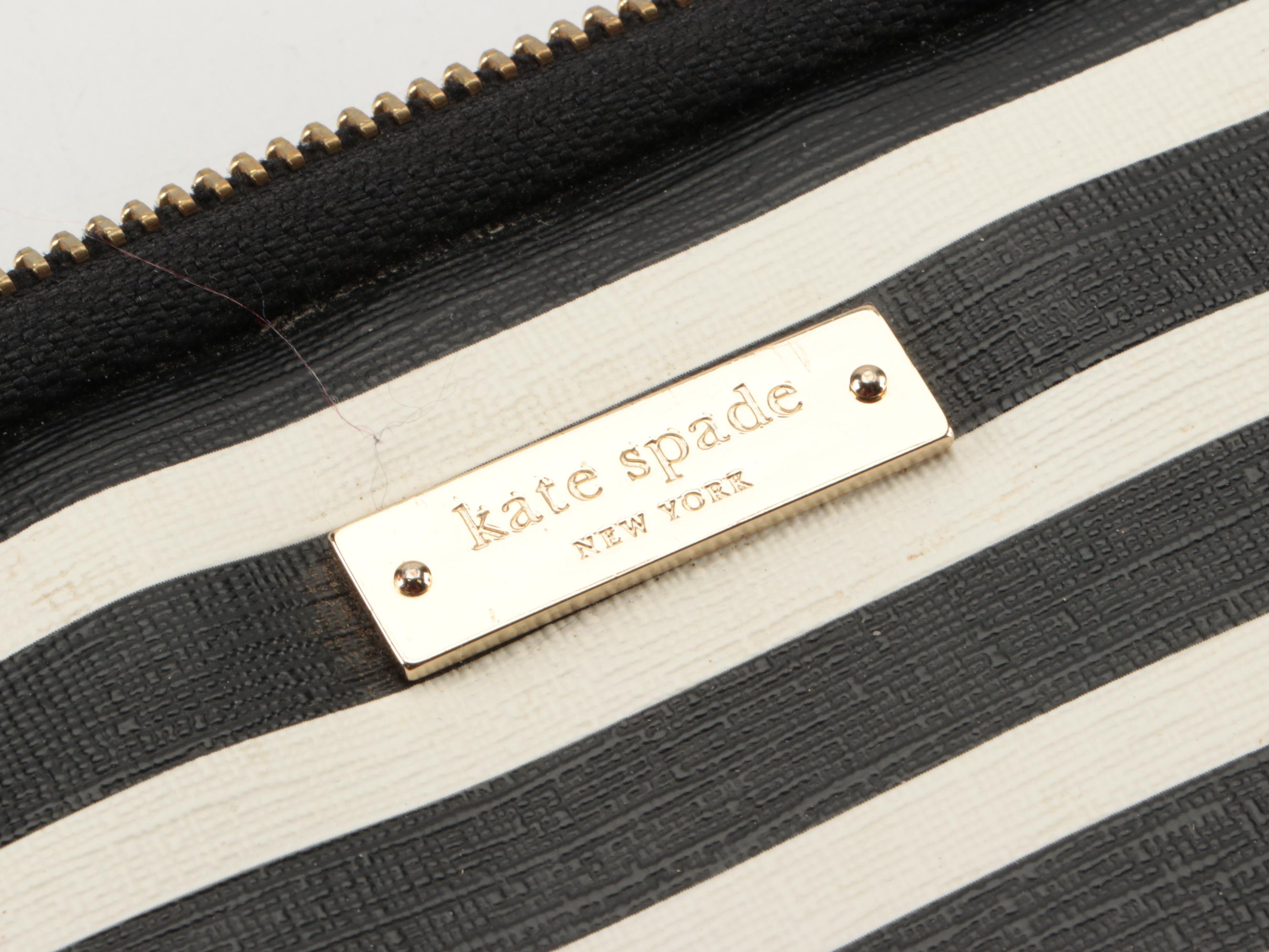 Tory Burch Mixed Leather Web Pouch and Kate Spade Padded Laptop Sleeve