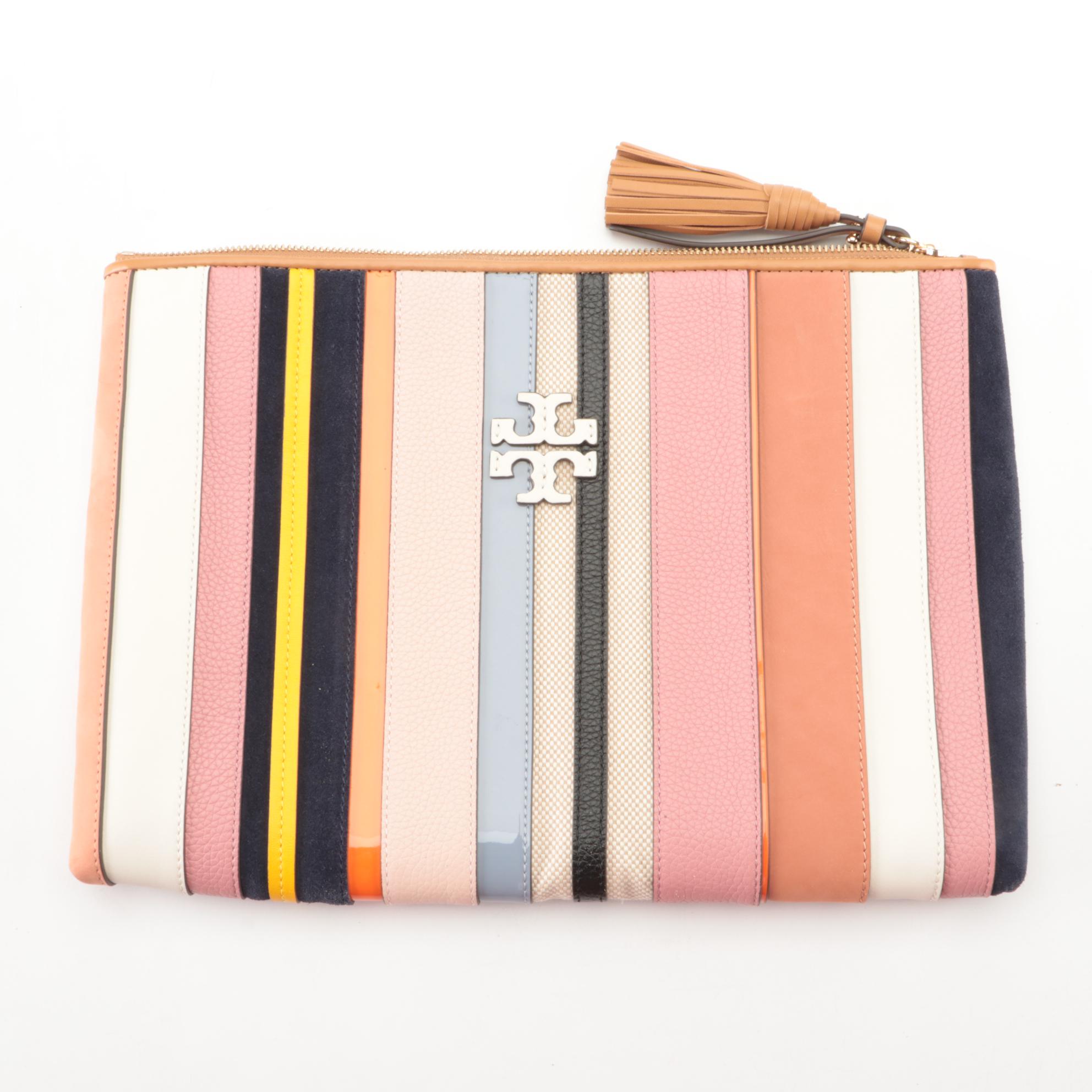 Tory Burch Mixed Leather Web Pouch and Kate Spade Padded Laptop Sleeve