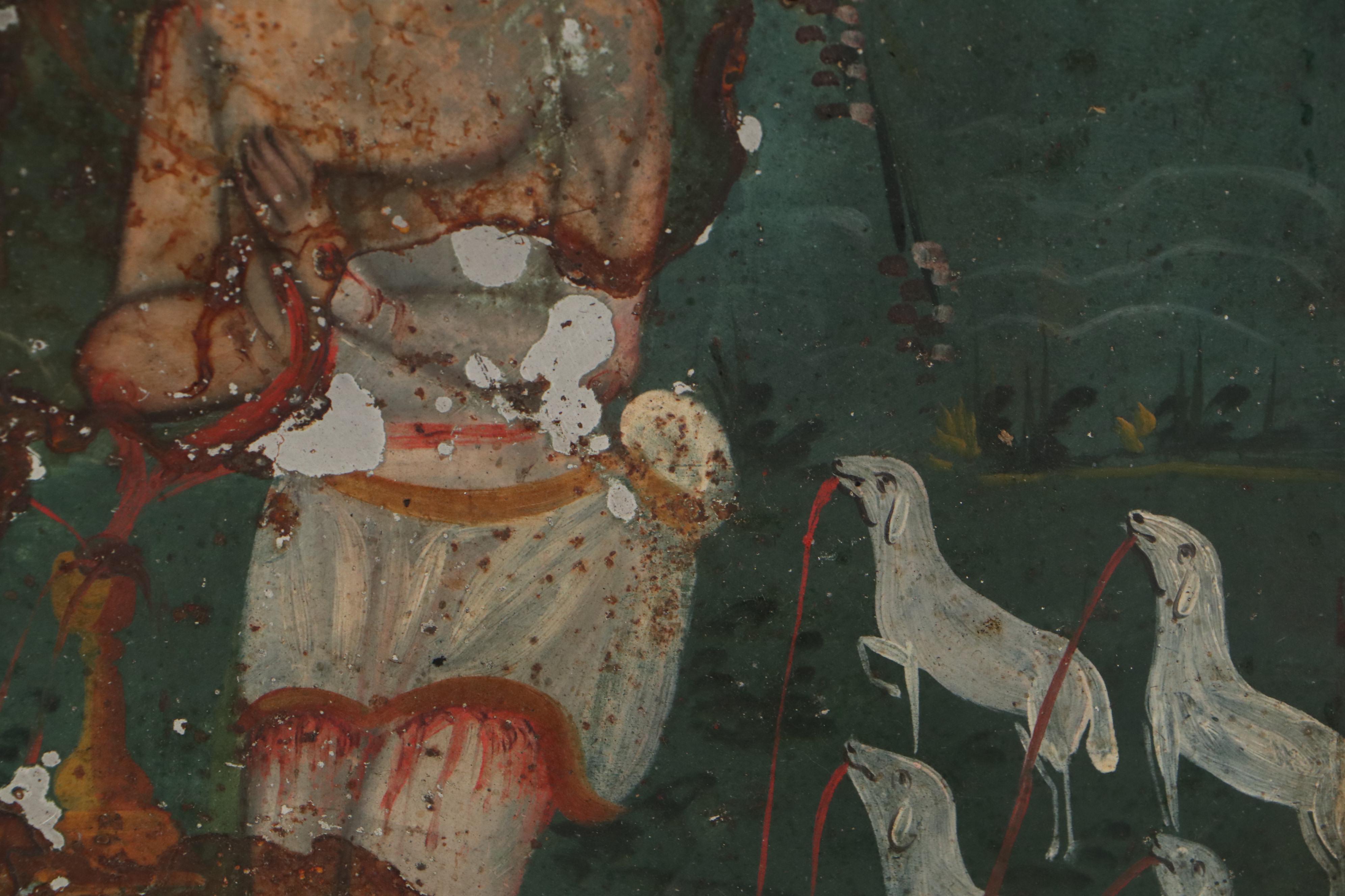 Mexican Retablo Painting of the Precious Blood of Jesus