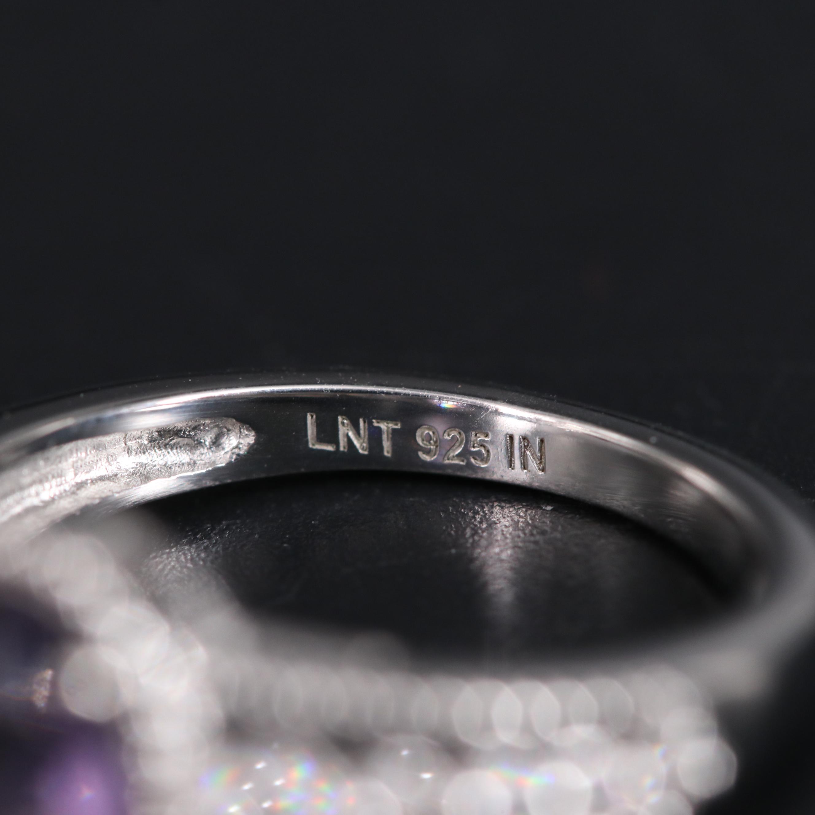 Assortment of Sterling Silver Gemstone Rings