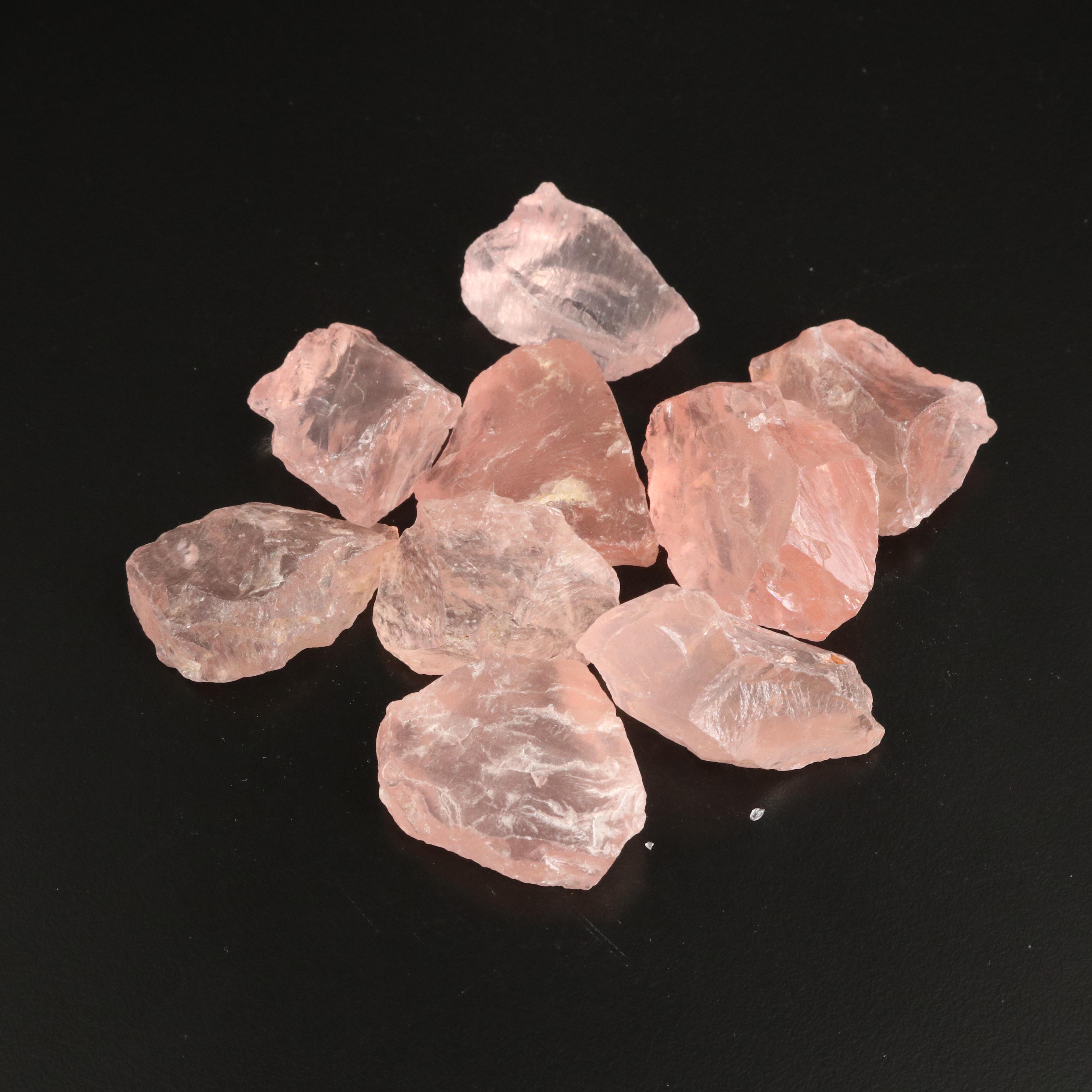Loose Rough Rose Quartz