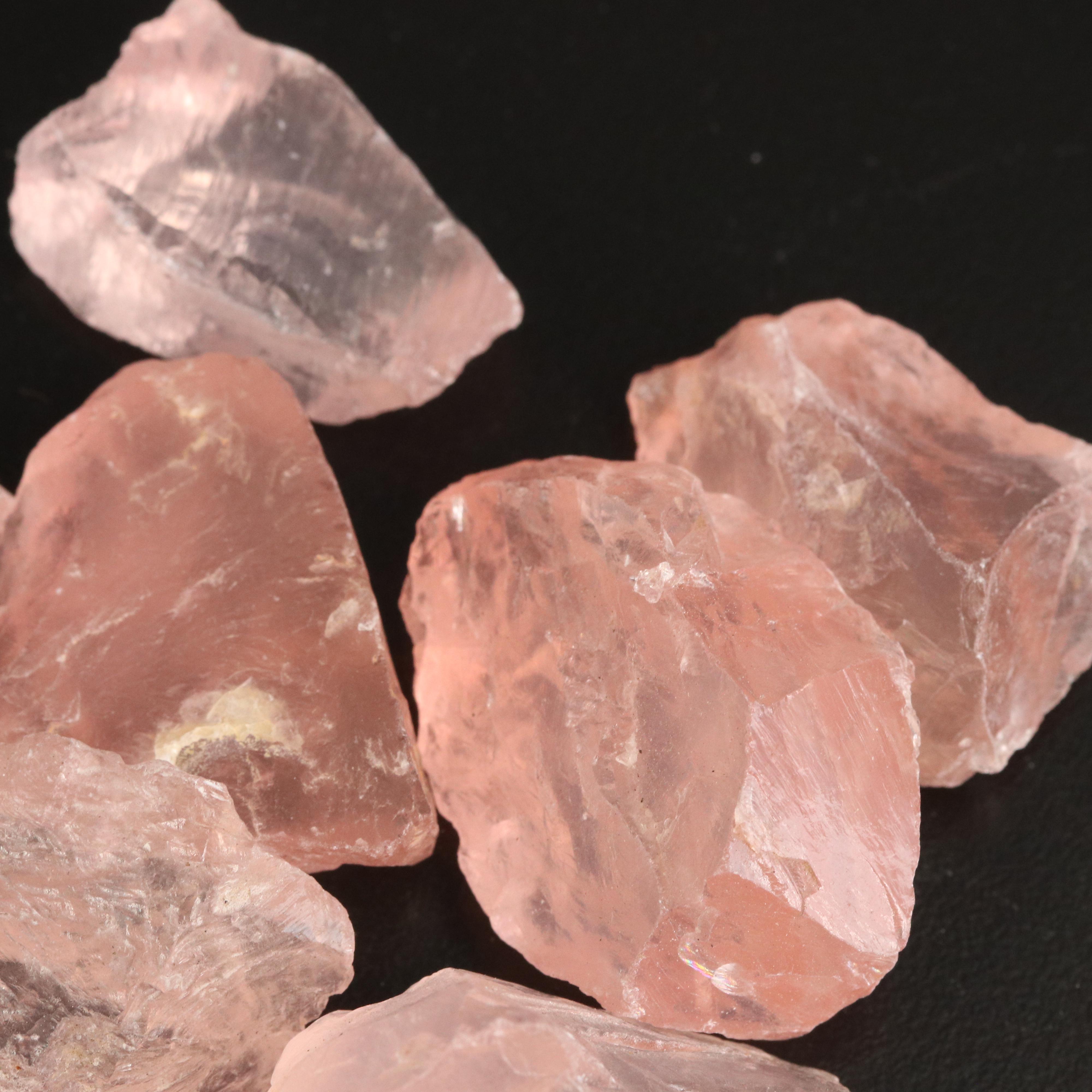 Loose Rough Rose Quartz