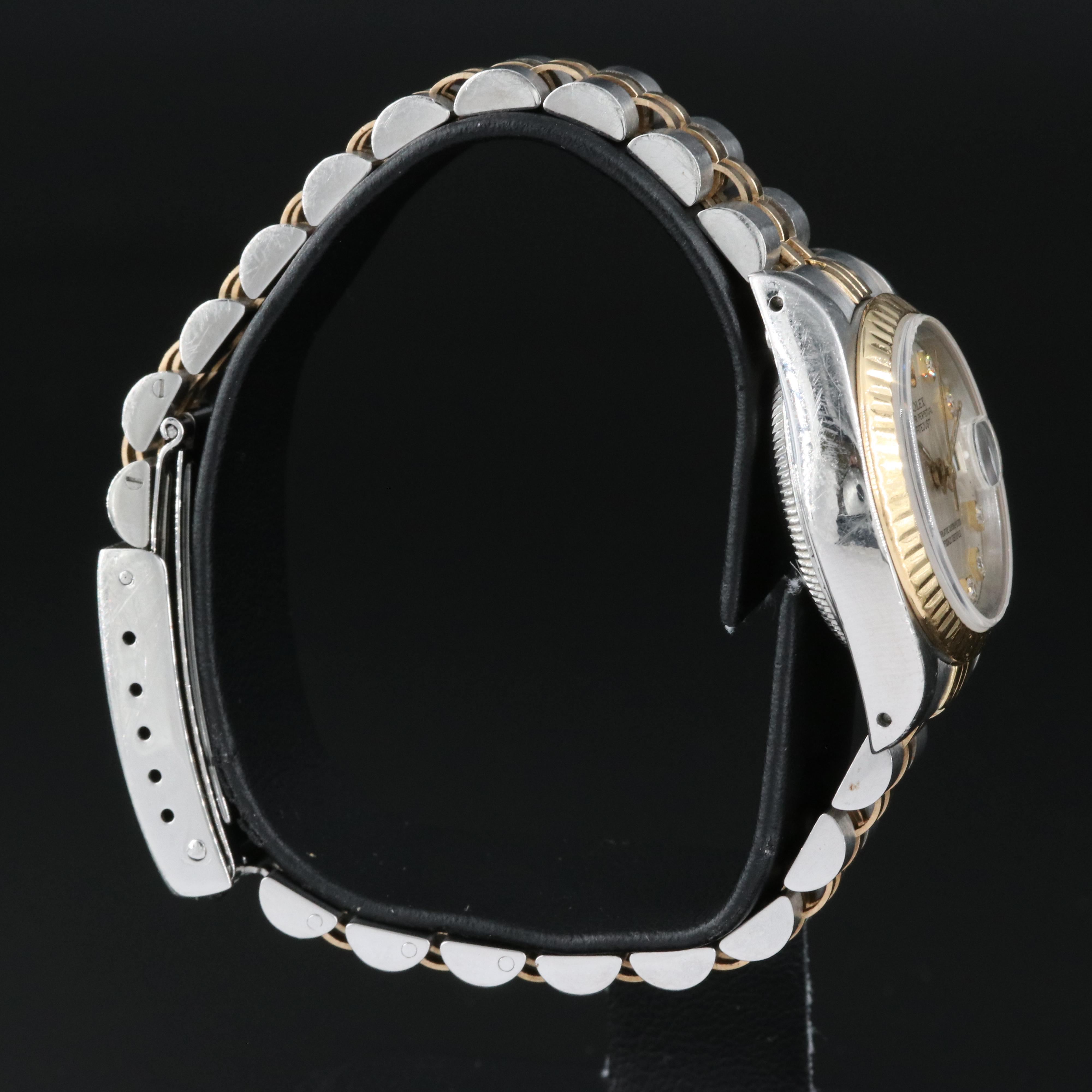 1990 Rolex Factory Diamond Dial Datejust Watch