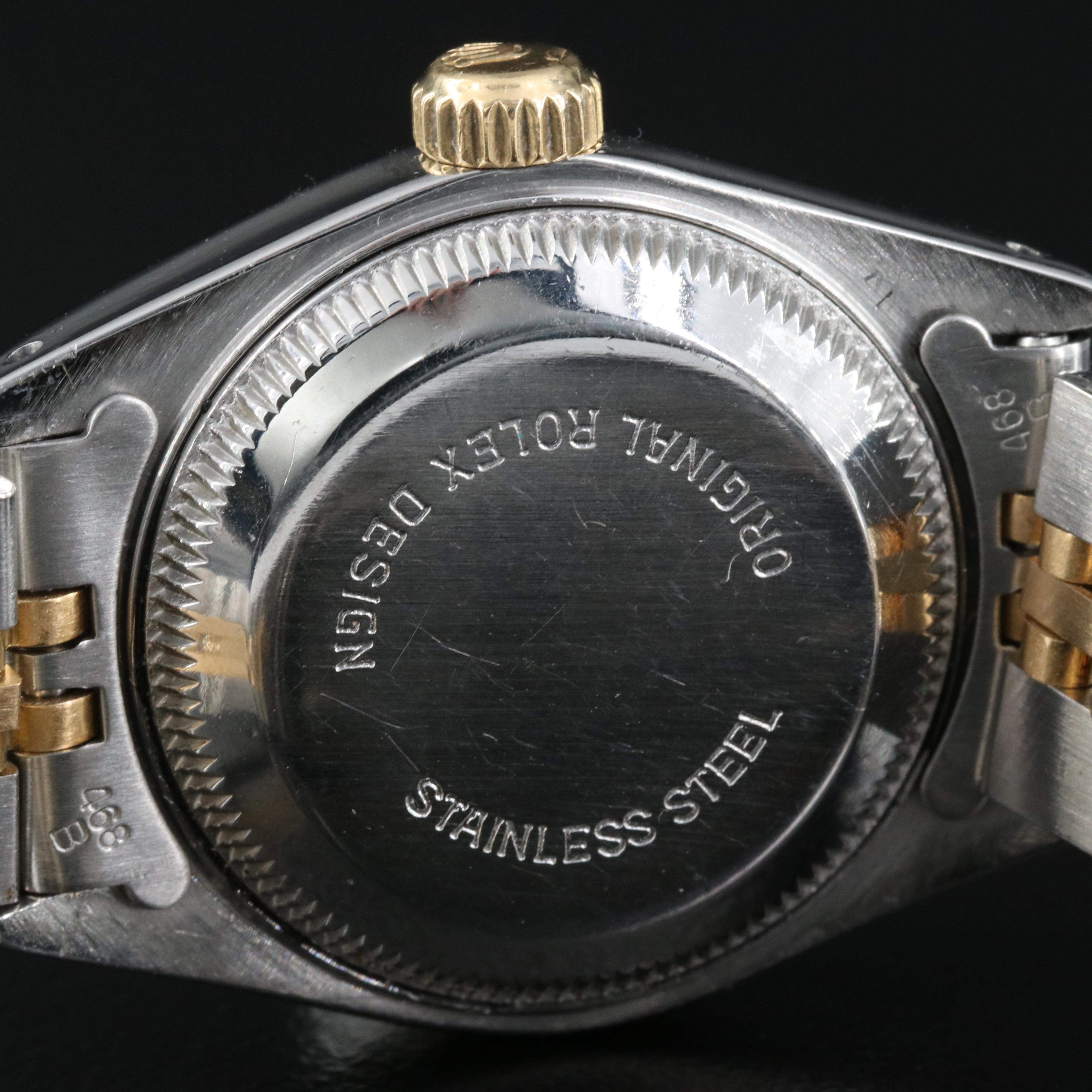 1990 Rolex Factory Diamond Dial Datejust Watch