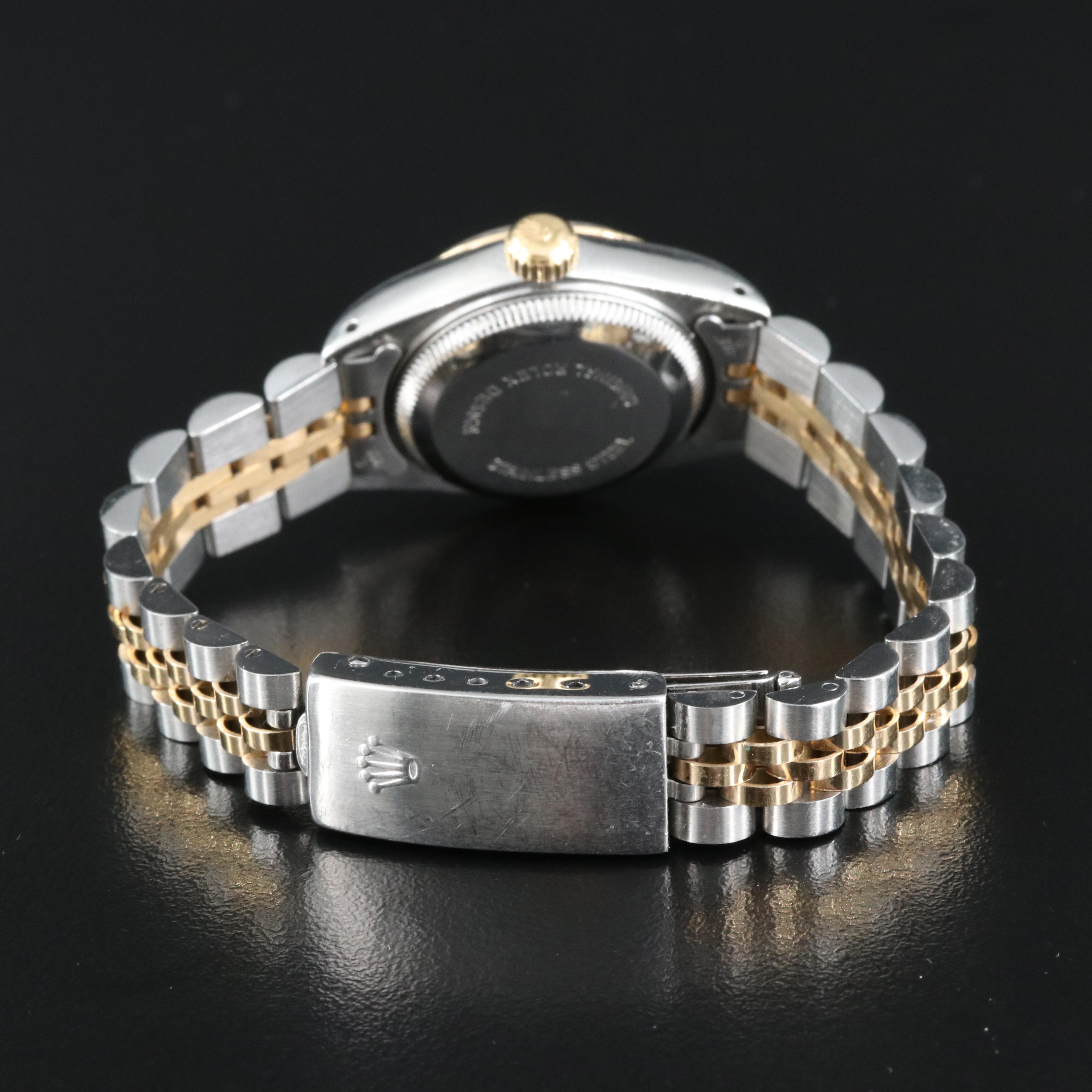 1990 Rolex Factory Diamond Dial Datejust Watch