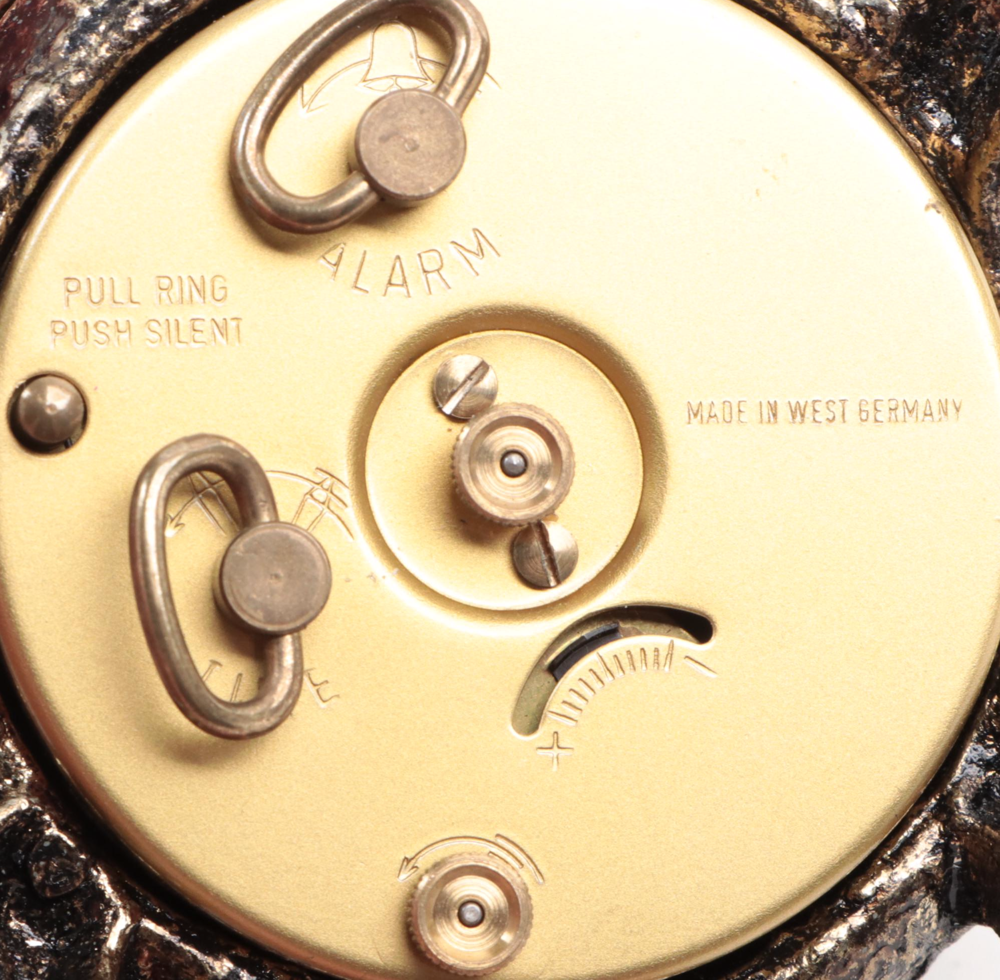 Bentley Brass Turtle Shaped Alarm Clock