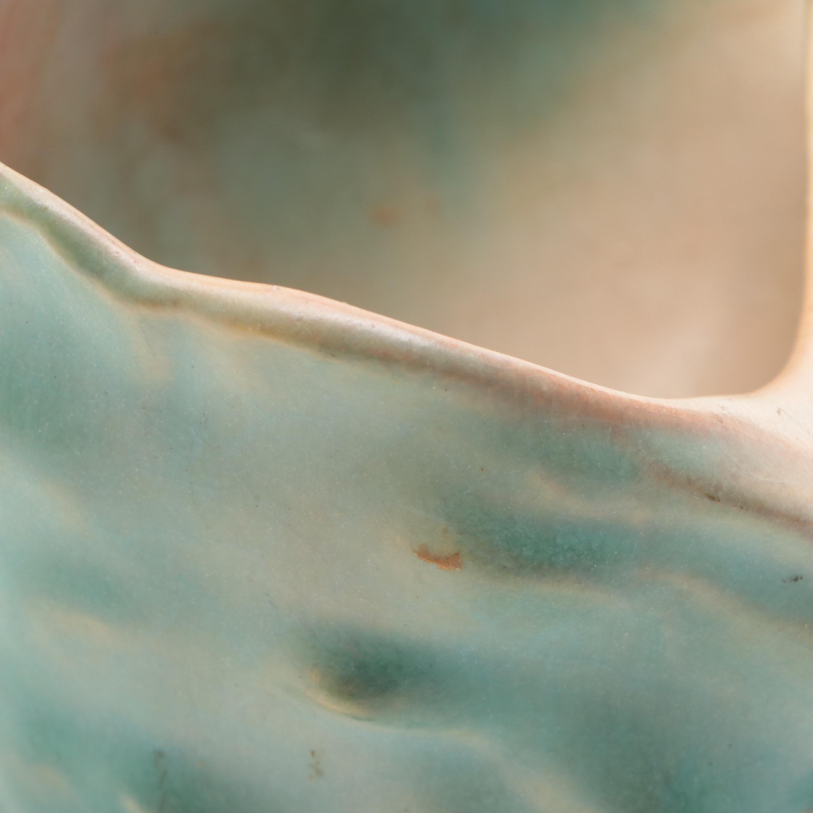 Roseville Pottery "Foxglove" Ceramic Seashell Form Planter, Mid-20th Century