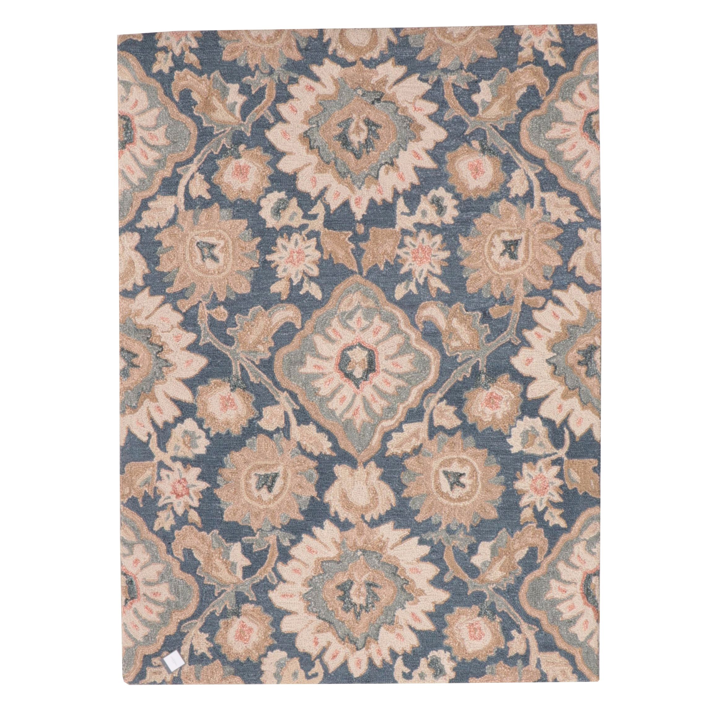 5'1 x 7' Hand-Tufted Jacobean Style Threshold Area Rug