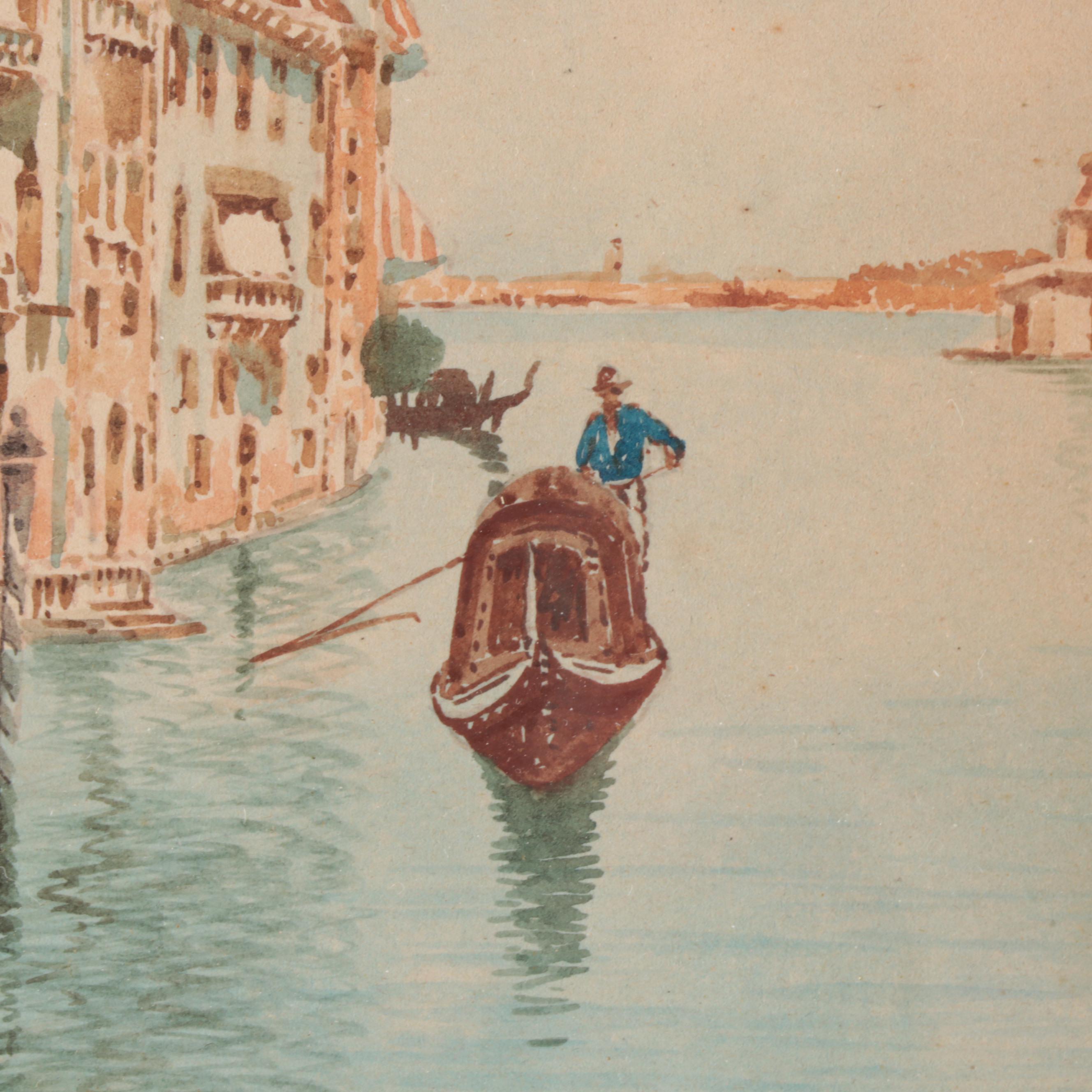 Alberto Trevisan Watercolor Painting of Venice