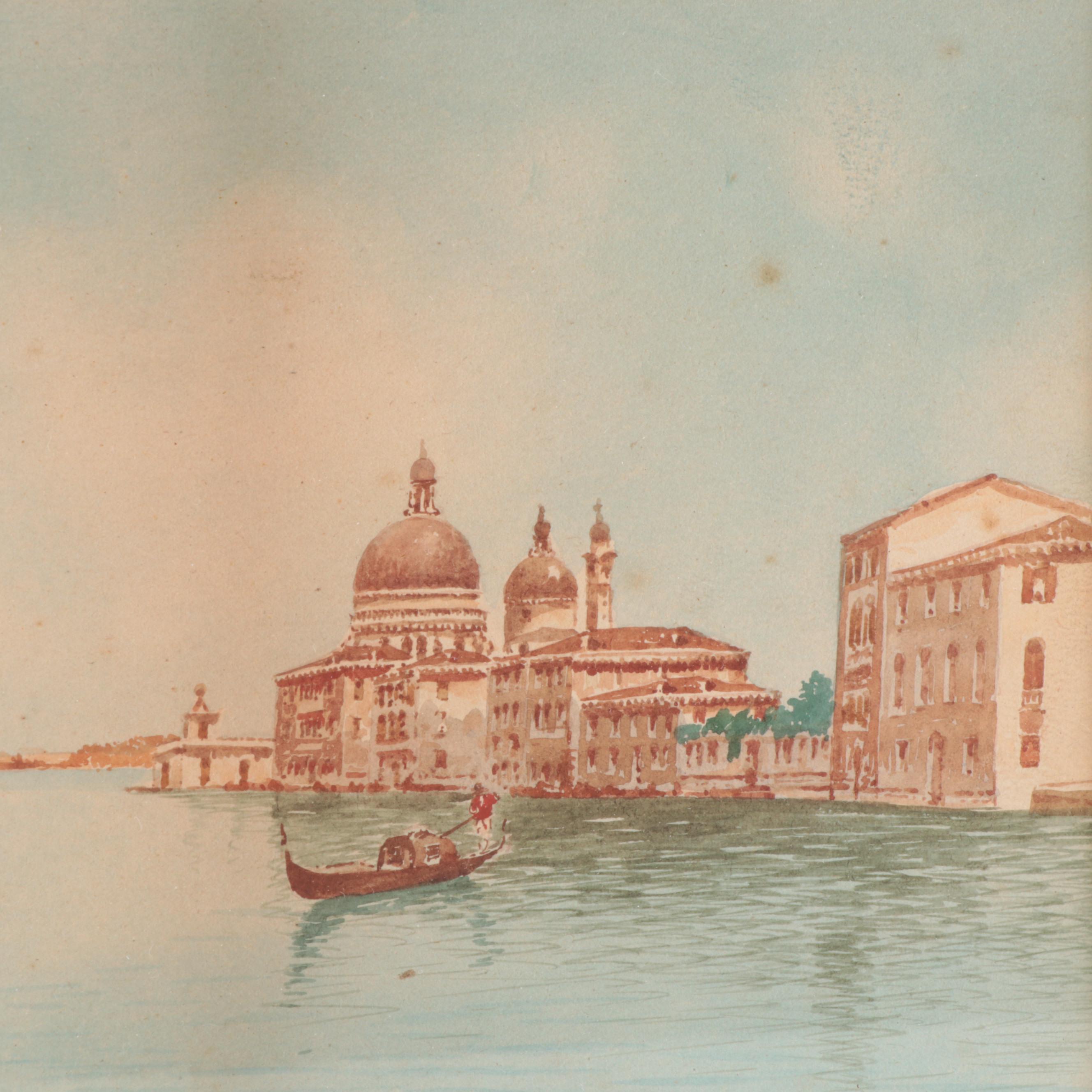 Alberto Trevisan Watercolor Painting of Venice