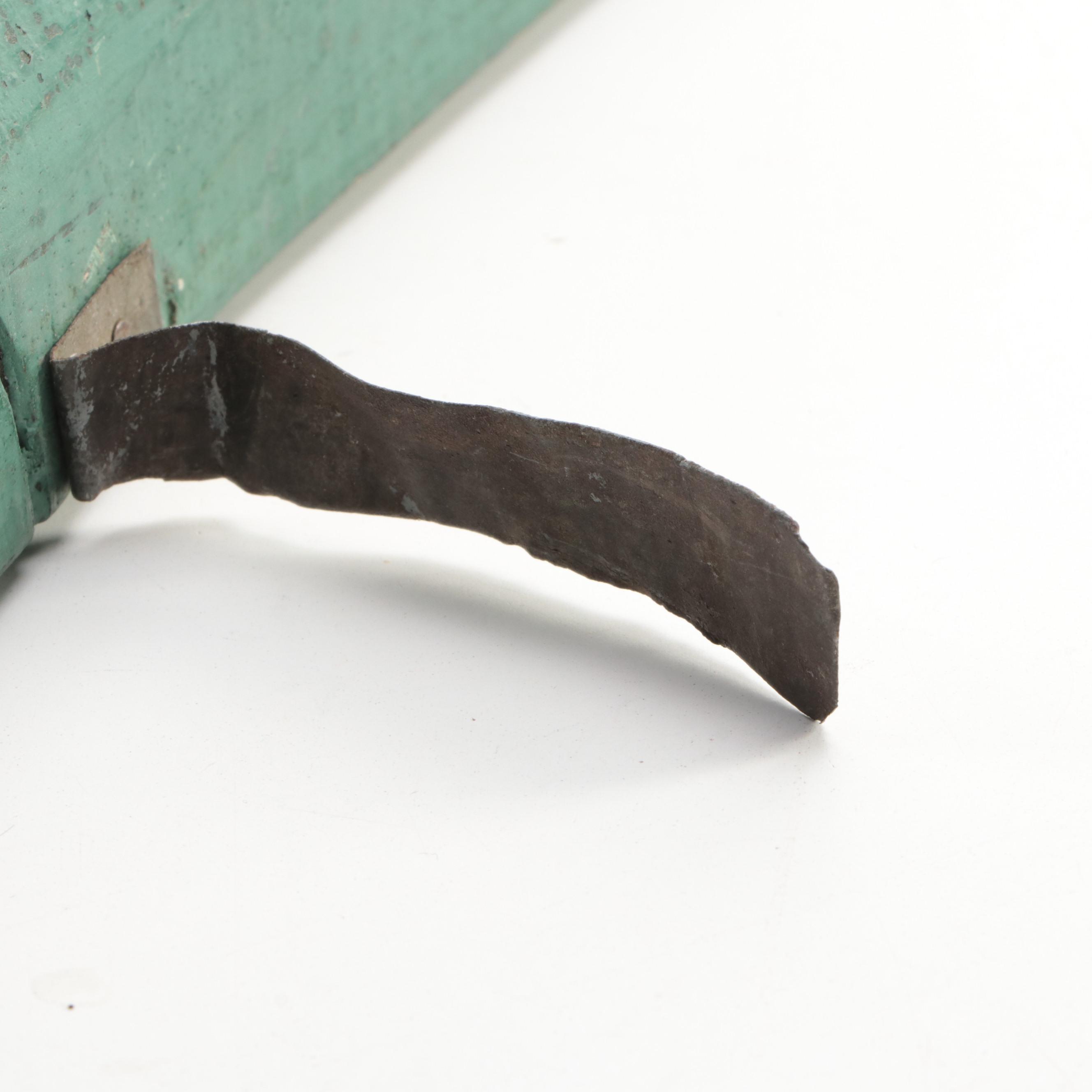 Folk Art Carved Wood and Hand-Painted Eel