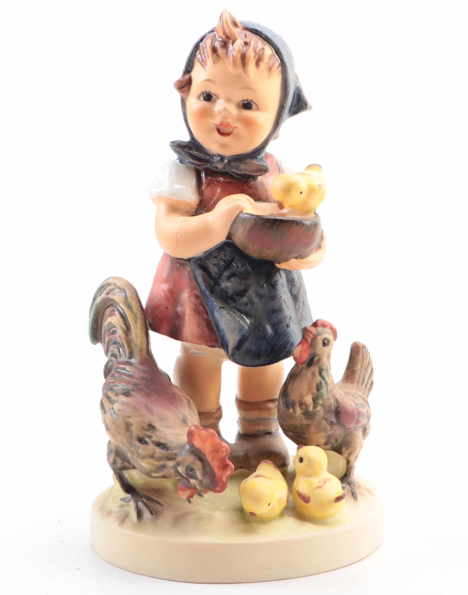 Goebel "Alpine Shepherd Boy" and Other Porcelain Hummel Figurines