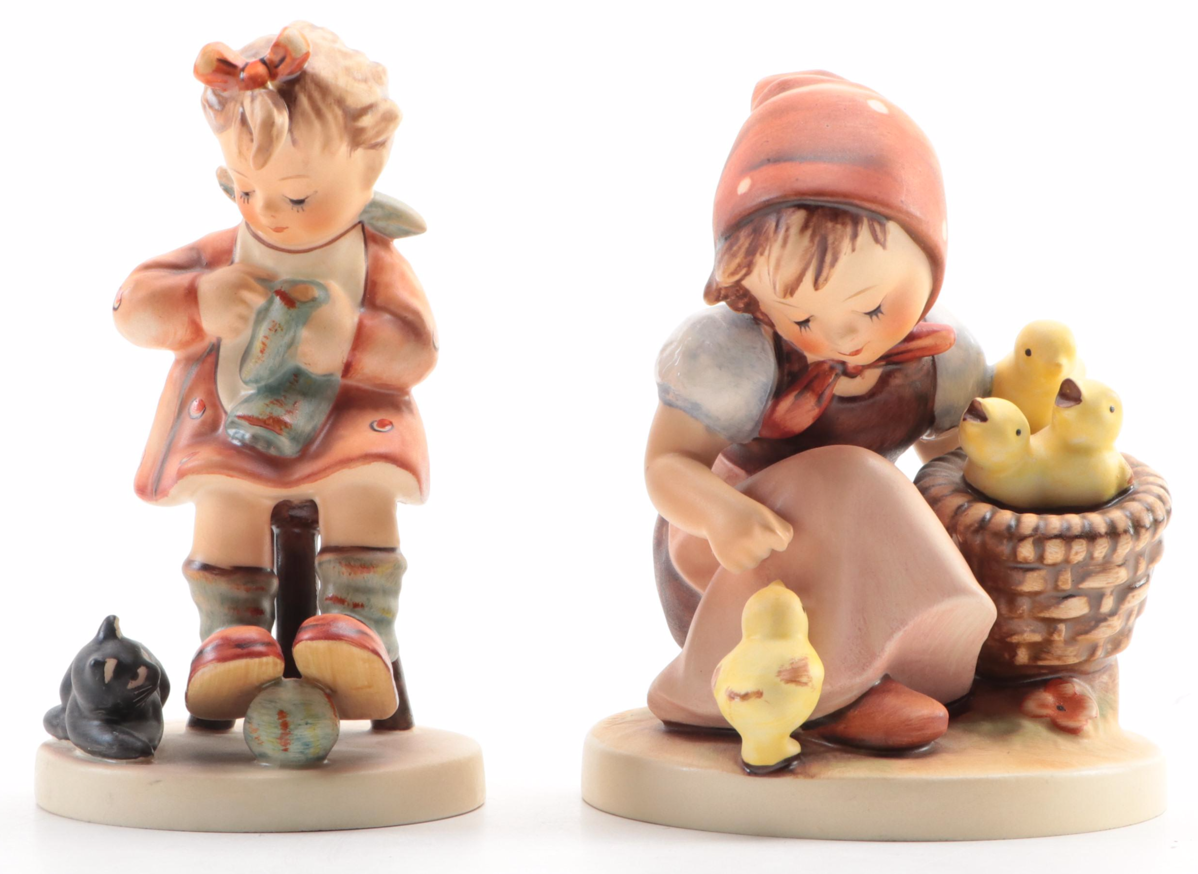 Goebel "Alpine Shepherd Boy" and Other Porcelain Hummel Figurines
