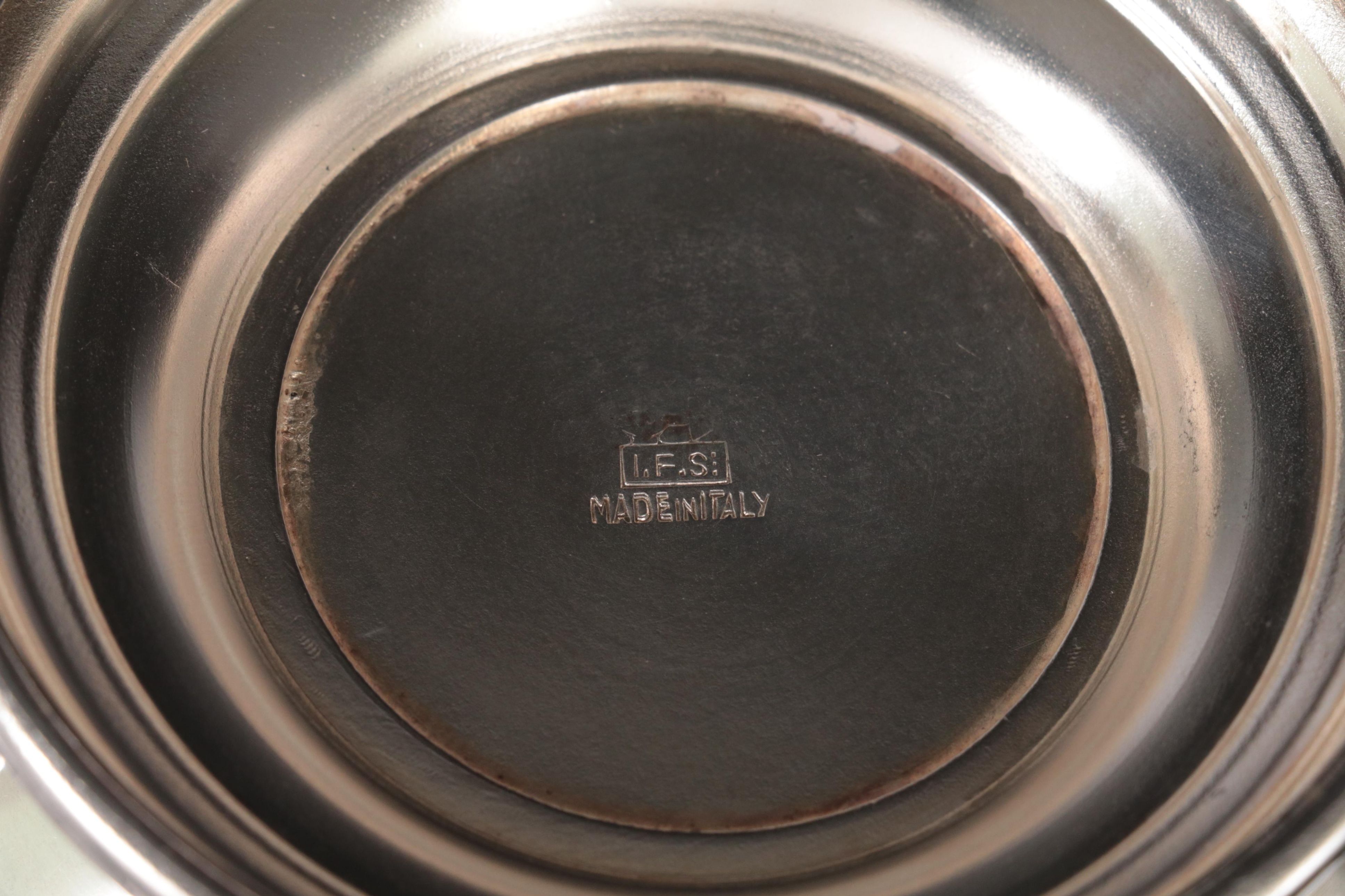 Gorham "Rose Scroll" Silver Plate Candlestick with Other Silver Plate Tableware