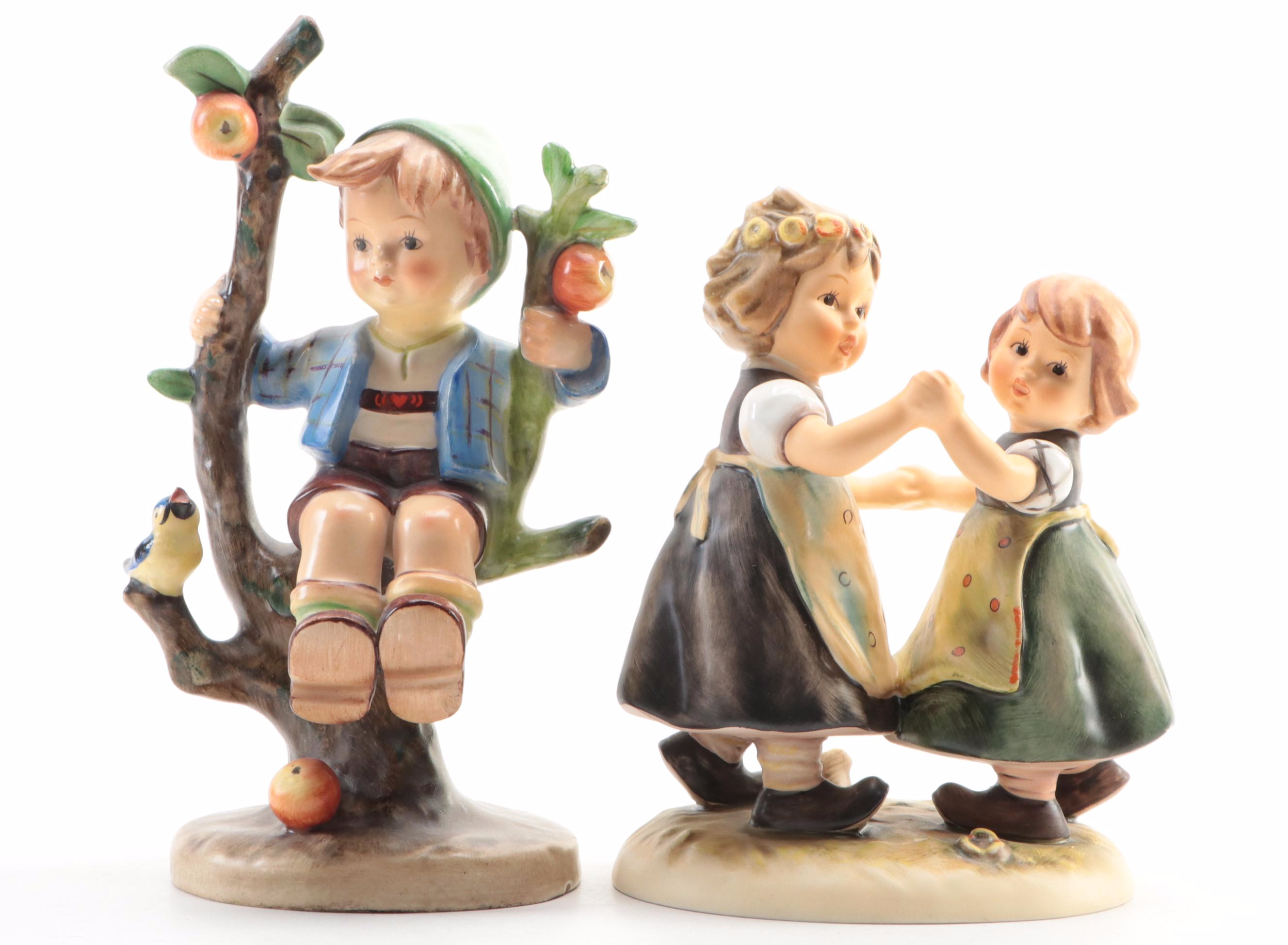 Goebel "Spring Dance" and Other Porcelain Hummel Figurines, m