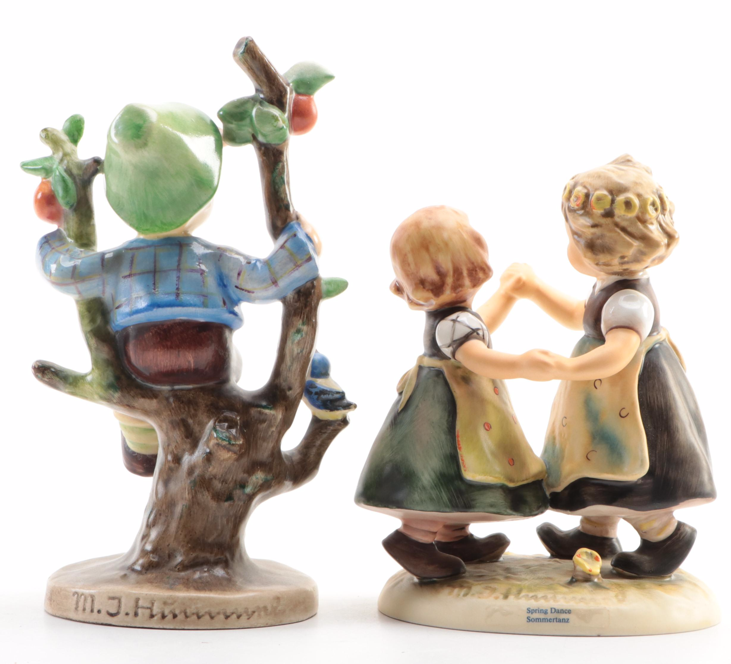 Goebel "Spring Dance" and Other Porcelain Hummel Figurines, m