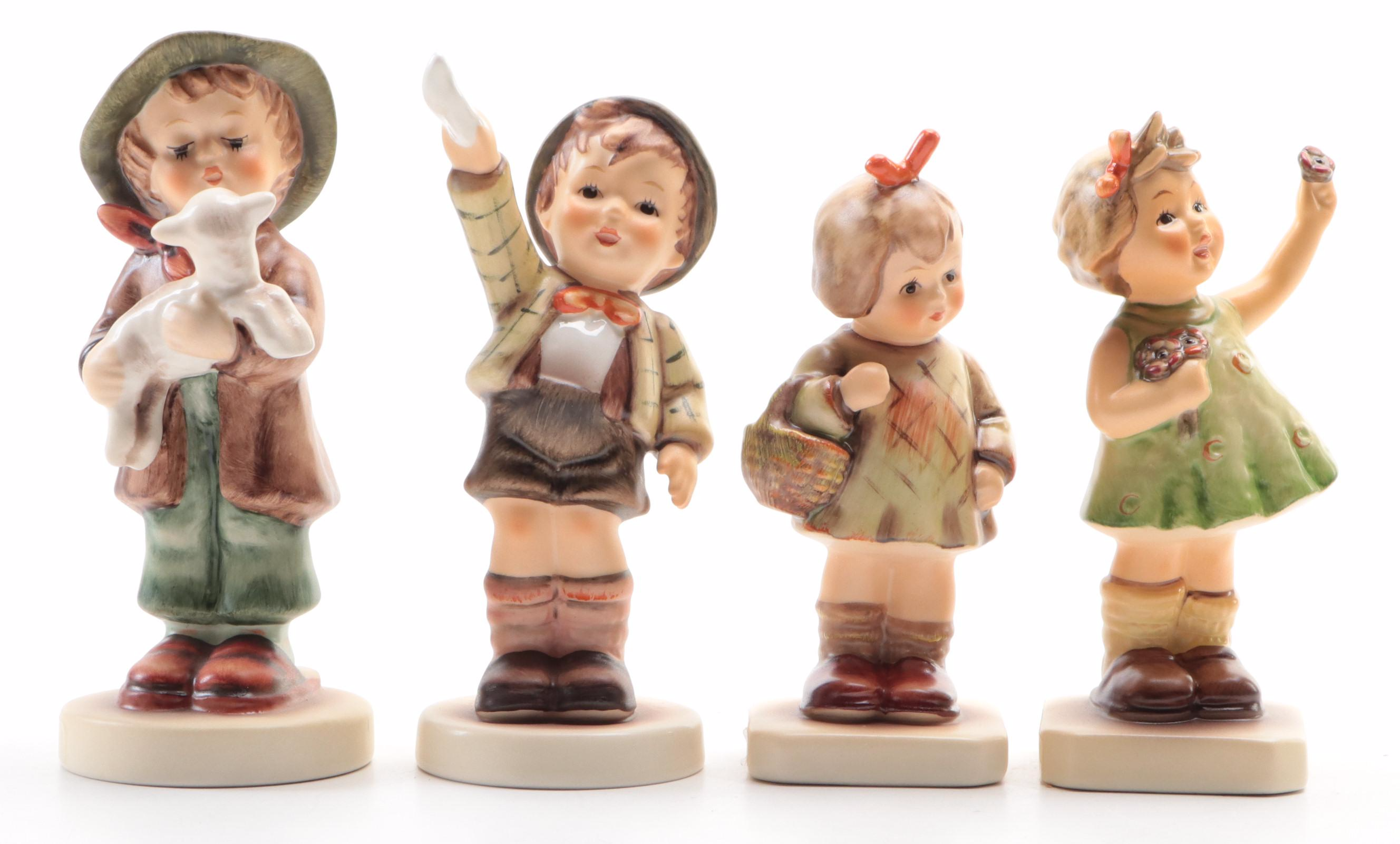 Goebel "Gift From a Friend" and Other Porcelain Hummel Figurines