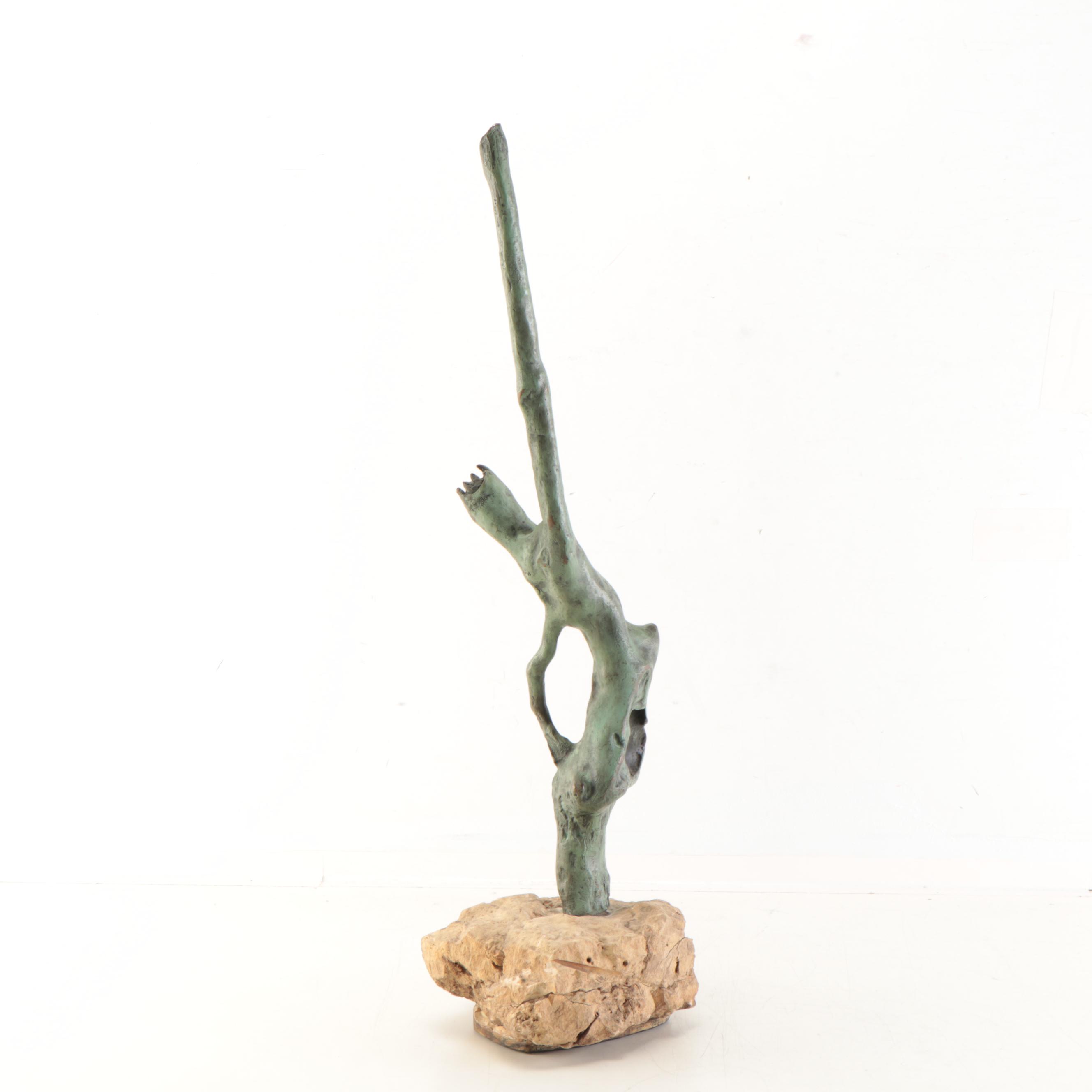 Milton Fink Abstract Bronze Sculpture