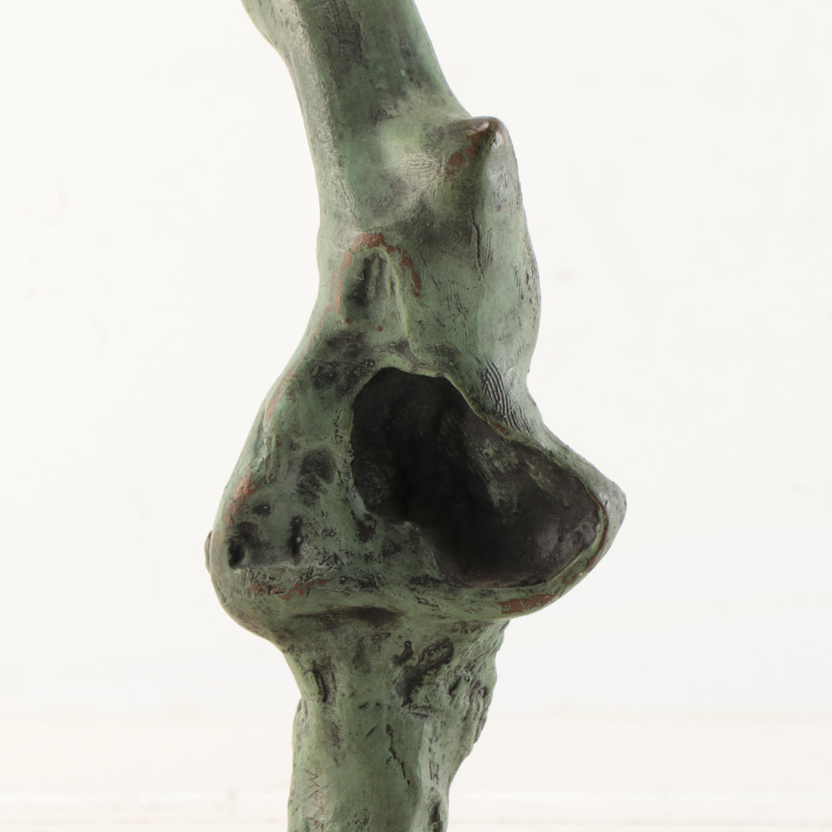 Milton Fink Abstract Bronze Sculpture