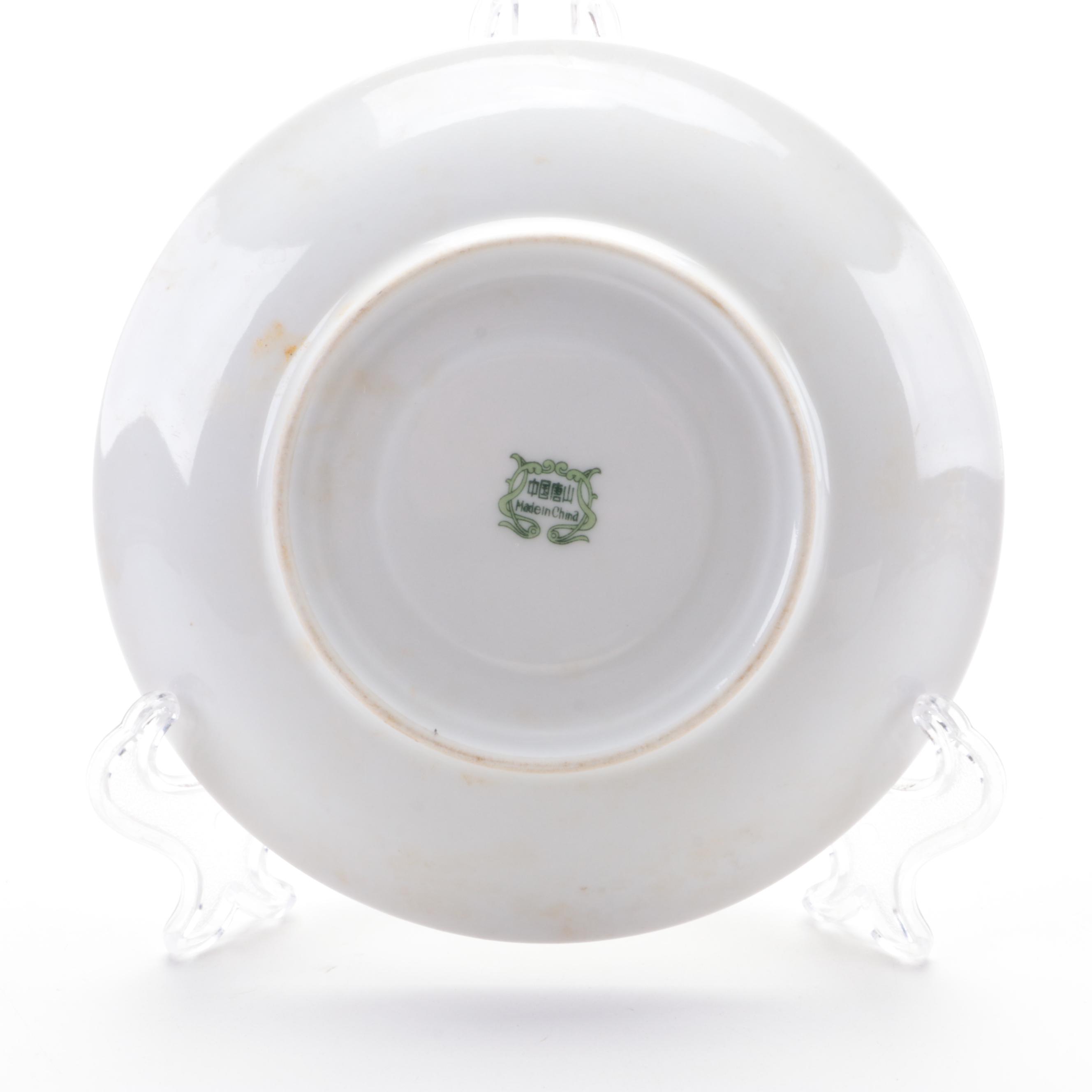 Royal Halsey and Other Porcelain and Bone China Teacups, Mid to Late 20th C.