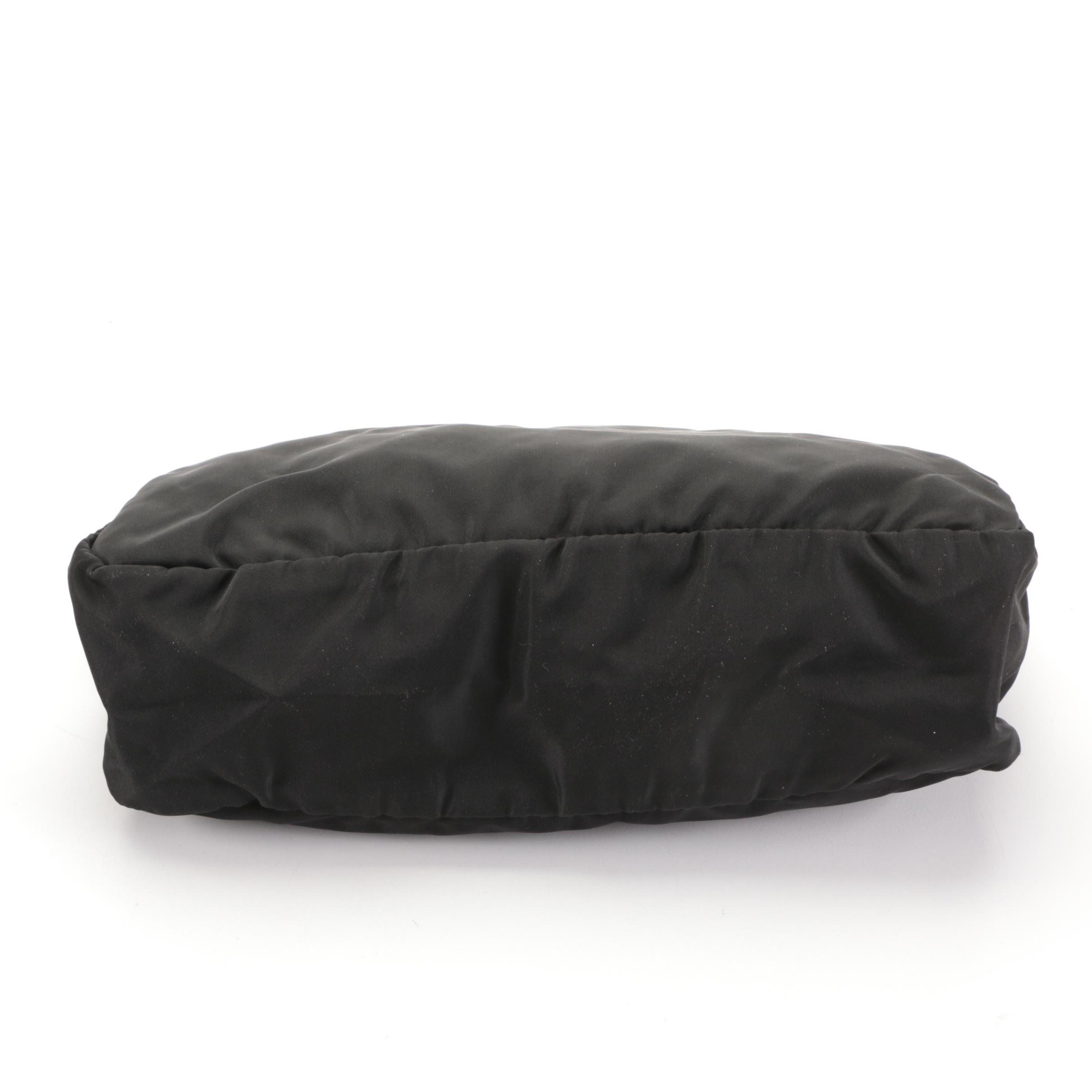 Prada Zipper Accessories Pouch in Black Nylon