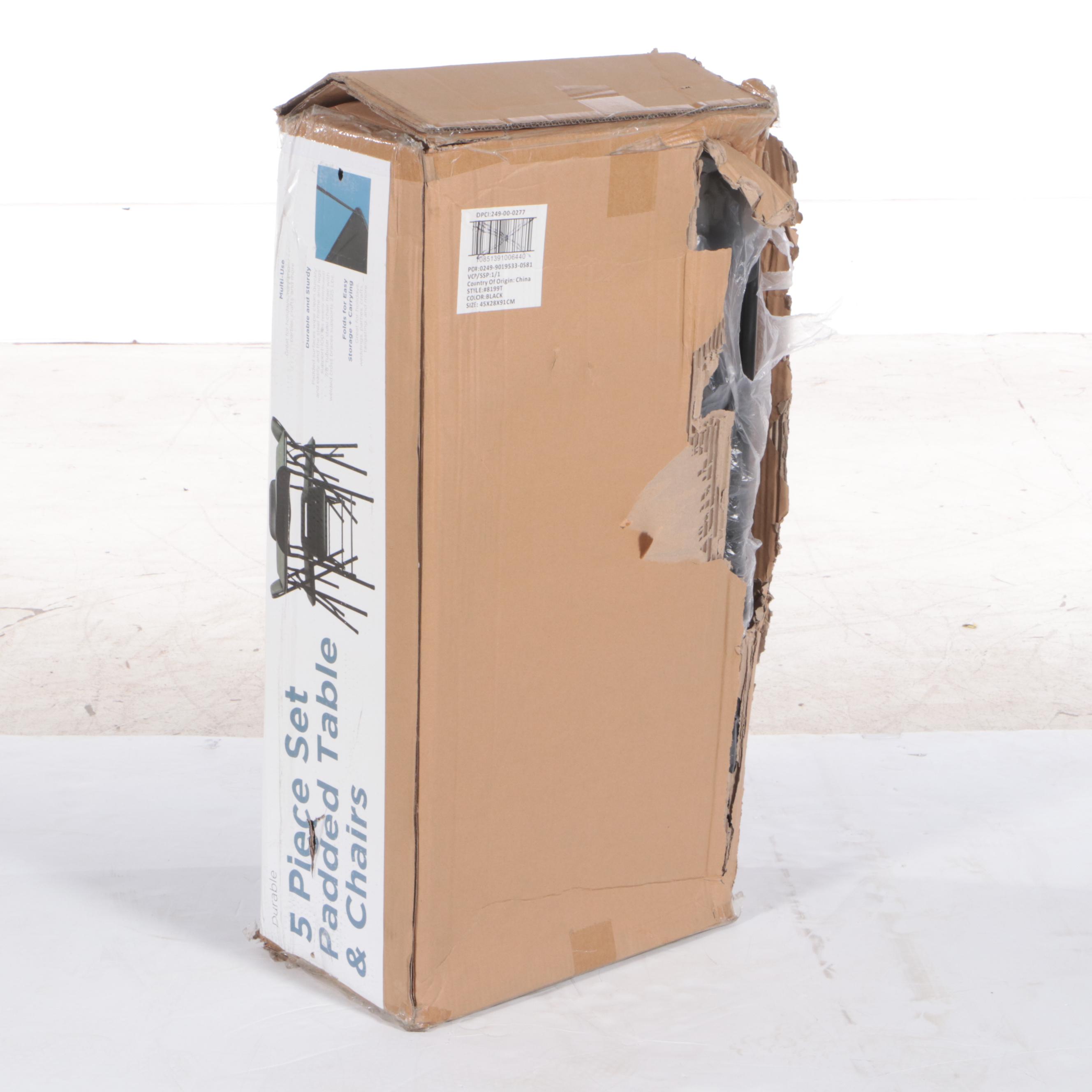 PDG Five-Piece Padded Table and Chairs Set