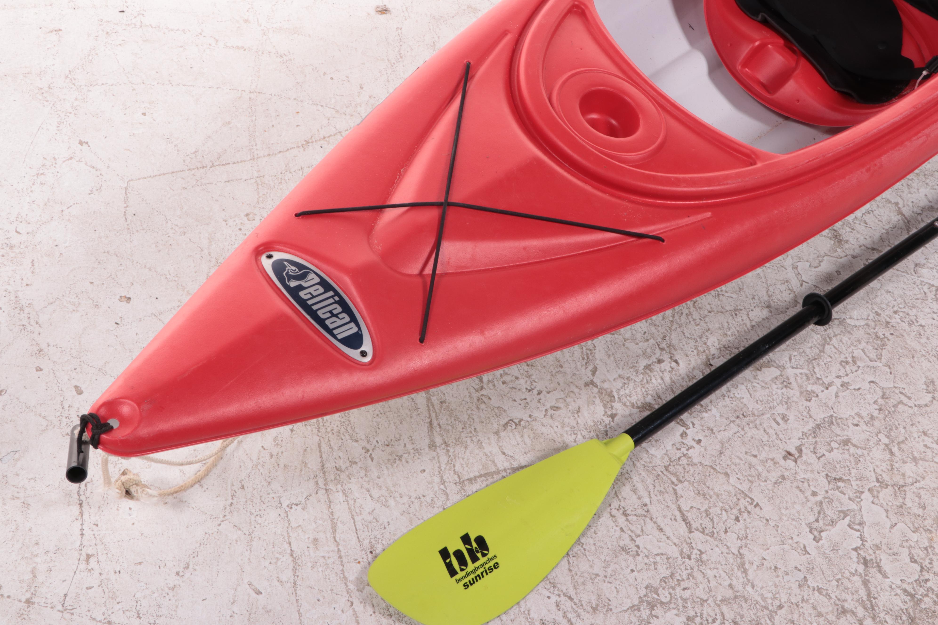 Pelican Summit 100X Touring Kayak with Bending Branches Sunrise Kayak Paddle